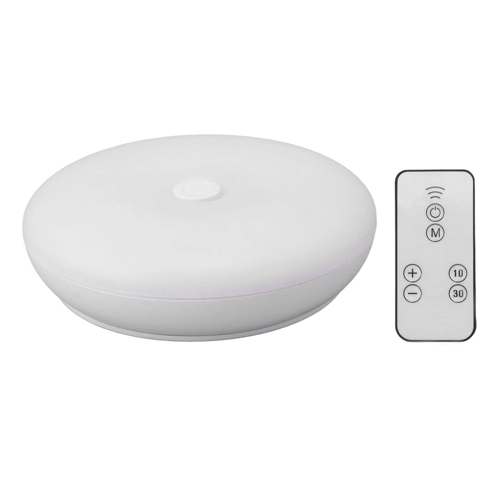 3.7V LED Wall Light LED Puck Lights with Remote Control Wireless Bedside LED Wall Lamp Stick On Lights Warm White - Image 1