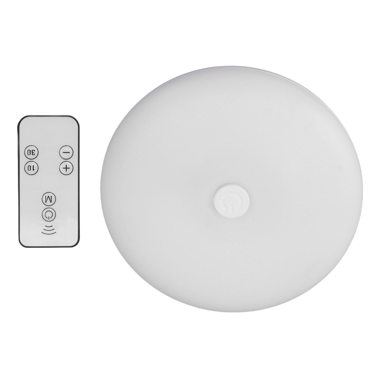 3.7V LED Wall Light LED Puck Lights with Remote Control Wireless Bedside LED Wall Lamp Stick On Lights Warm White - Image 2