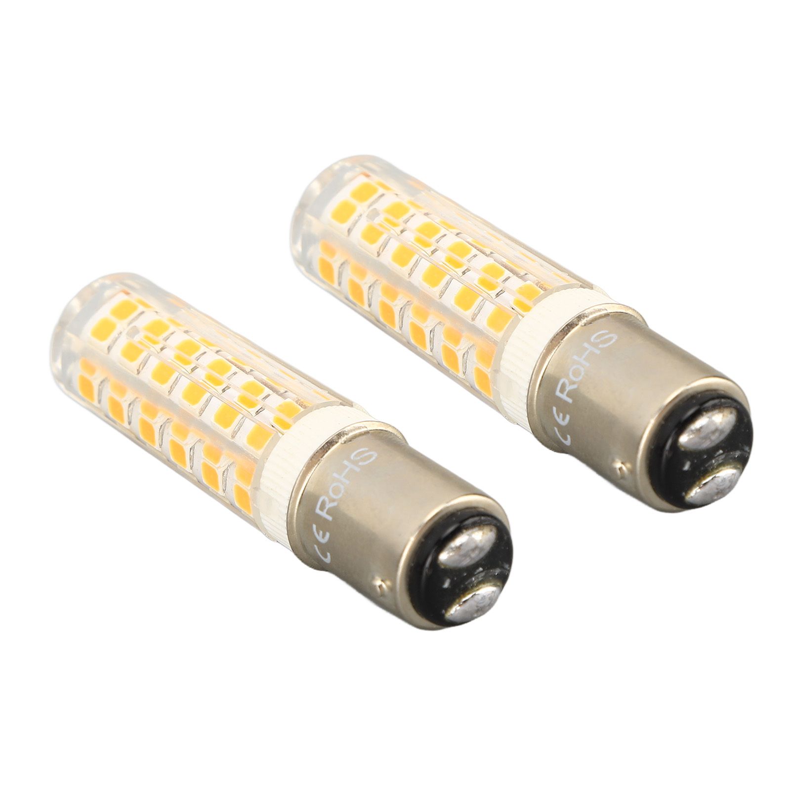 2pcs BA15D Led Bulbs Dimmable 6W Double Contact DC Bayonet Base 540LM 76 LED Warm Light 60W Halogen Bulbs Equivalent 100‑130V - Image 2