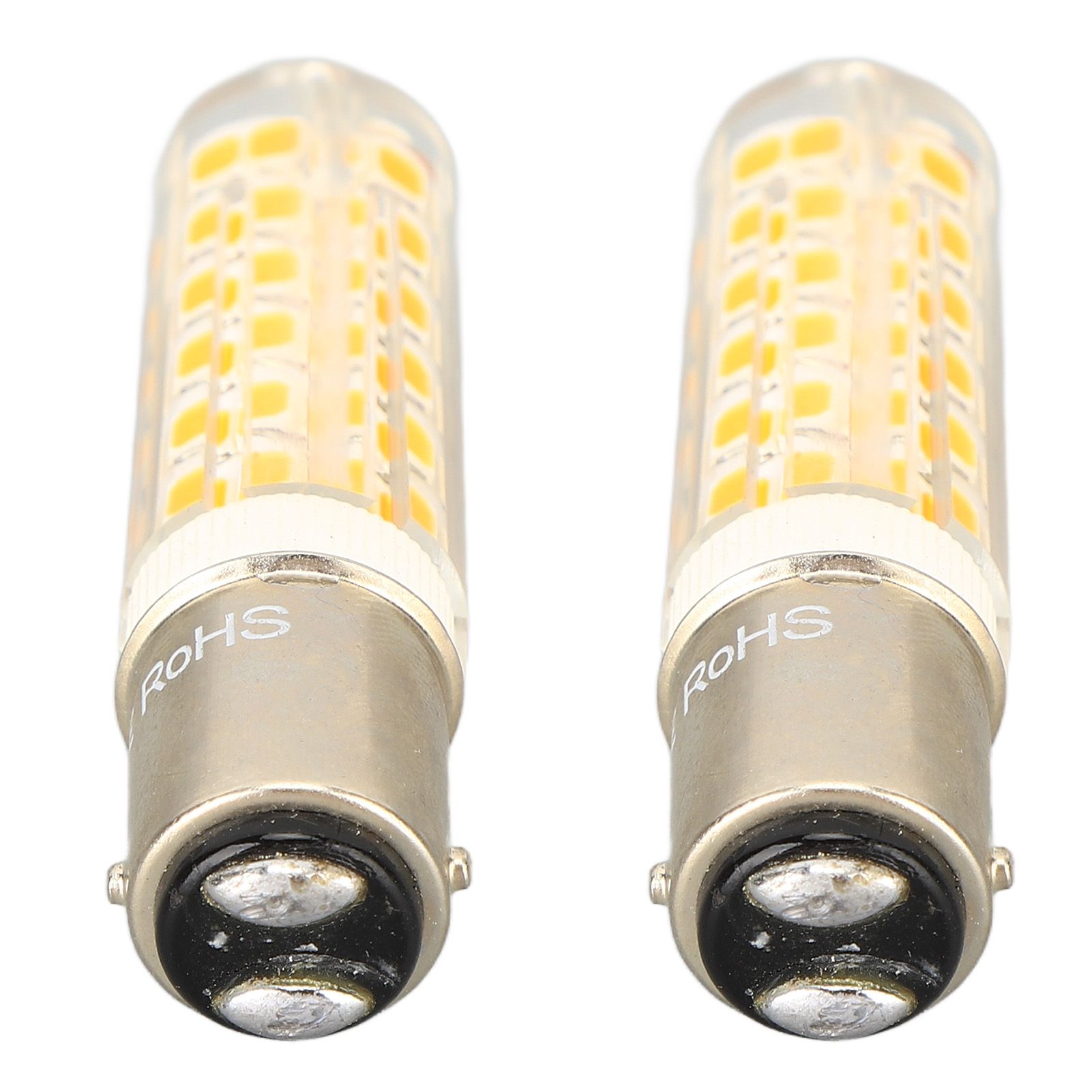 2pcs BA15D Led Bulbs Dimmable 6W Double Contact DC Bayonet Base 540LM 76 LED Warm Light 60W Halogen Bulbs Equivalent 100‑130V - Image 4