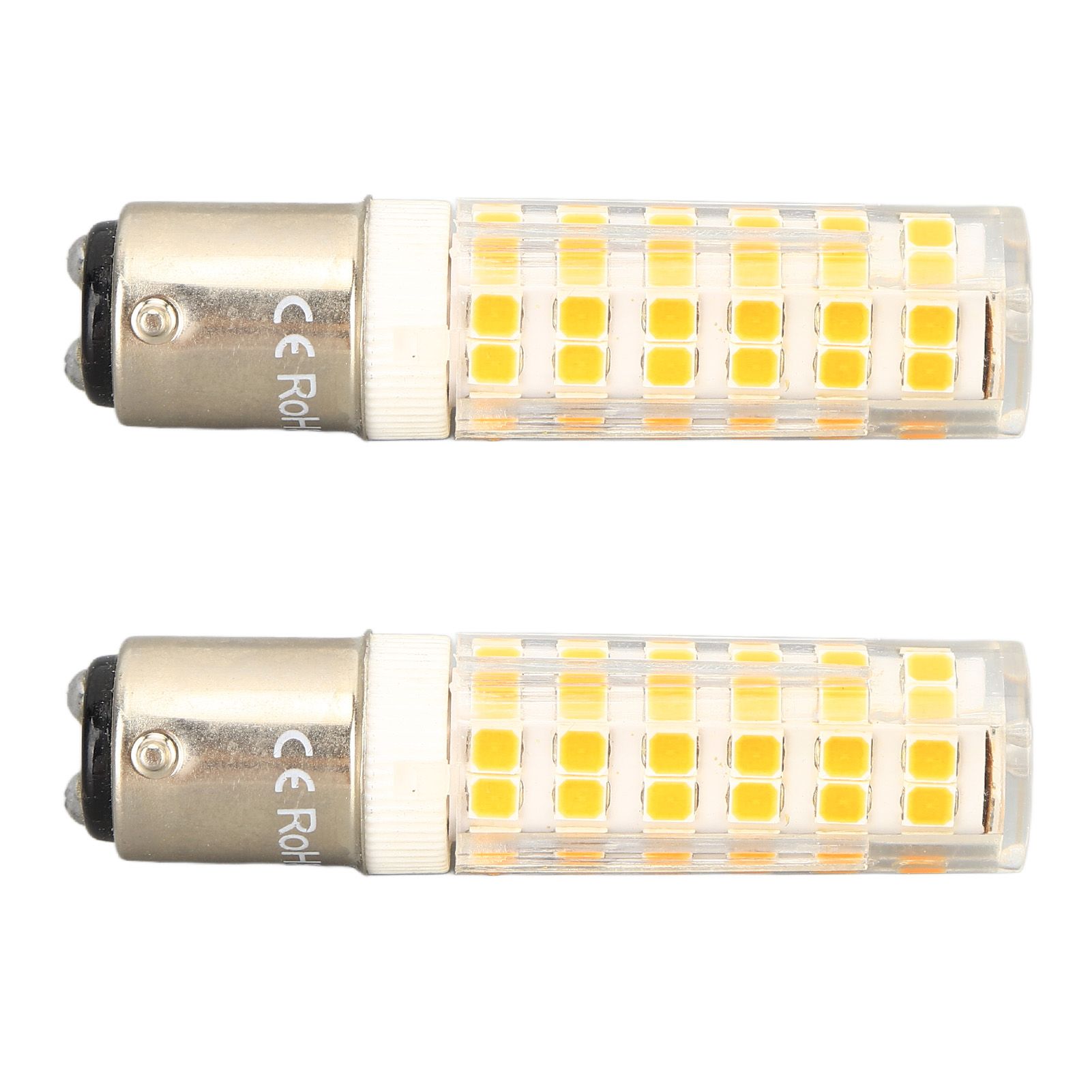 2pcs BA15D Led Bulbs Dimmable 6W Double Contact DC Bayonet Base 540LM 76 LED Warm Light 60W Halogen Bulbs Equivalent 100‑130V - Image 5