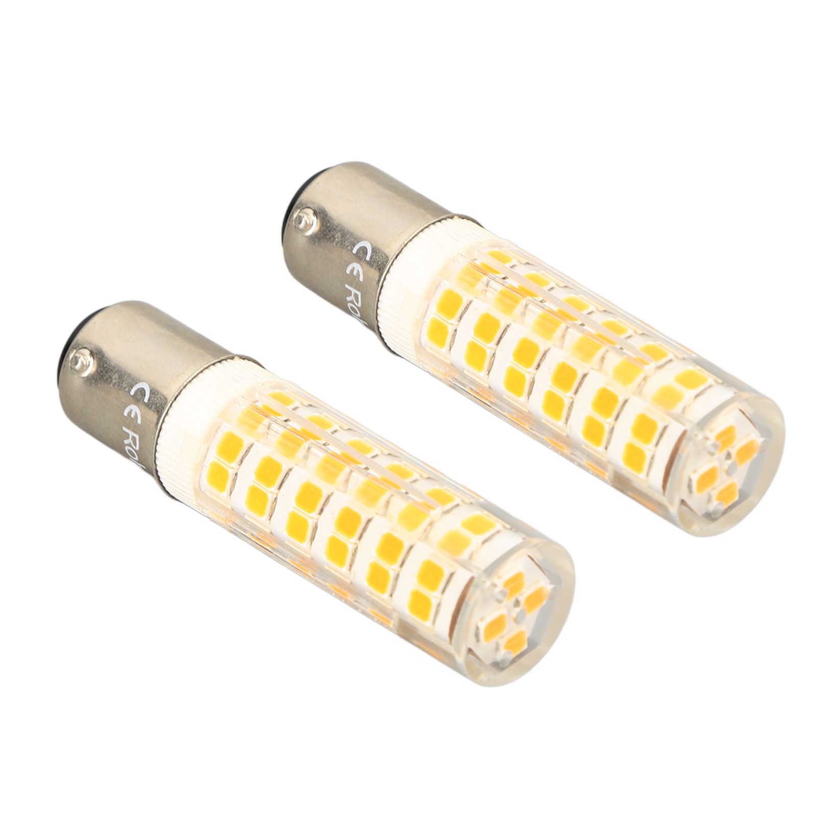 2pcs BA15D Led Bulbs Dimmable 6W Double Contact DC Bayonet Base 540LM 76 LED Warm Light 60W Halogen Bulbs Equivalent 100‑130V - Image 6