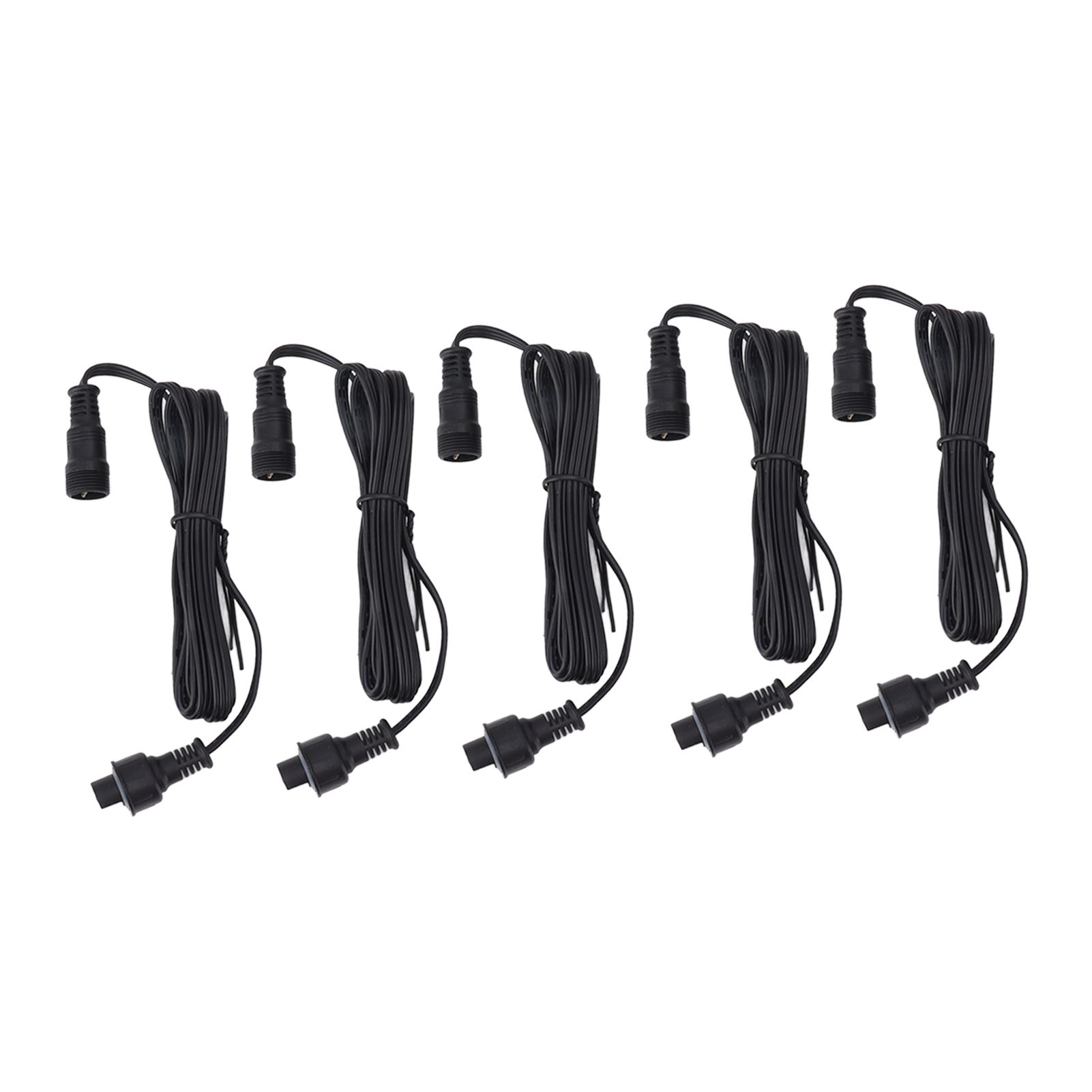 5pcs 4.9ft Deck Light Extension Cable IP67 Waterproof Extension Cord with Male and Female 3Pin Connectors for Outdoor - Image 2
