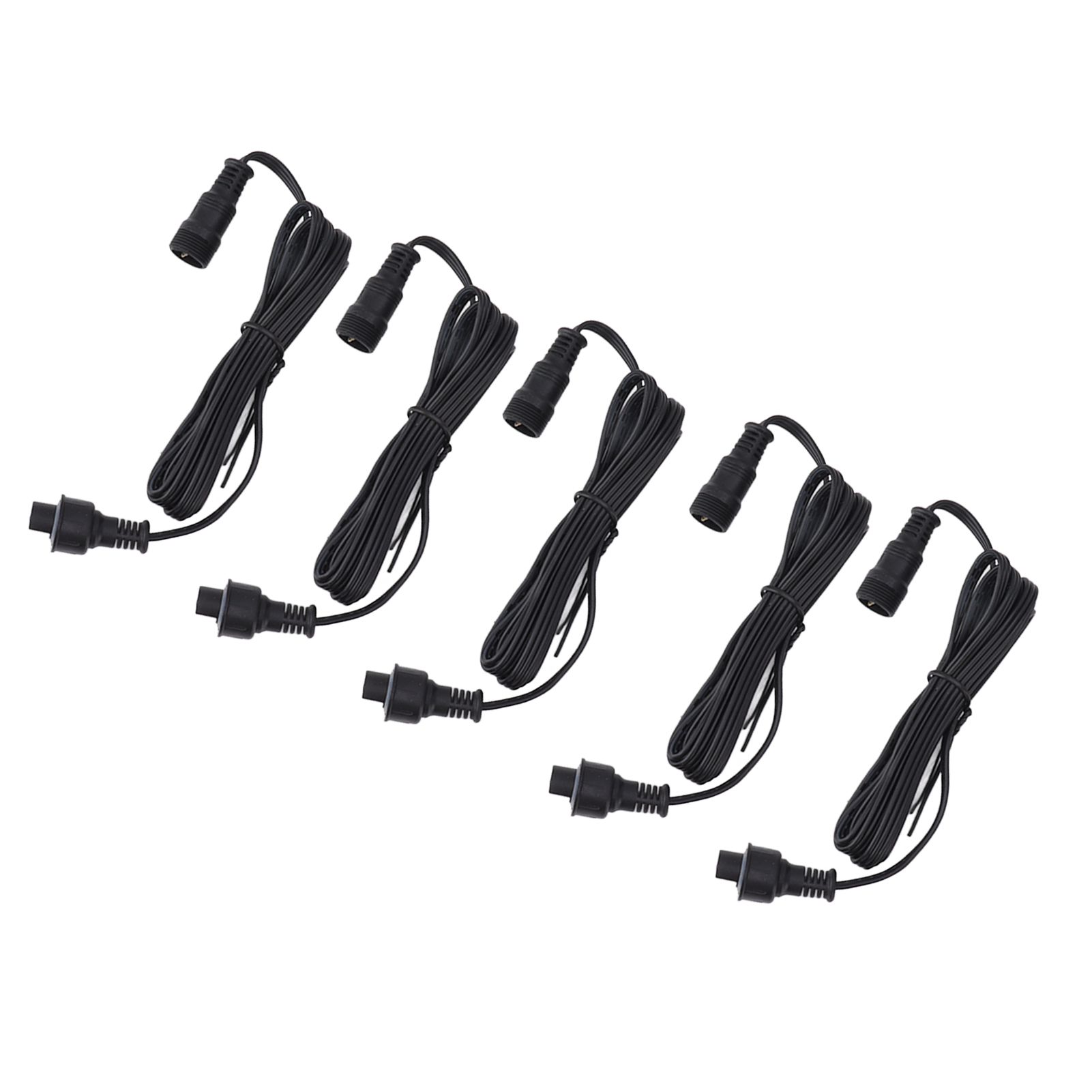 5pcs 4.9ft Deck Light Extension Cable IP67 Waterproof Extension Cord with Male and Female 3Pin Connectors for Outdoor - Image 4