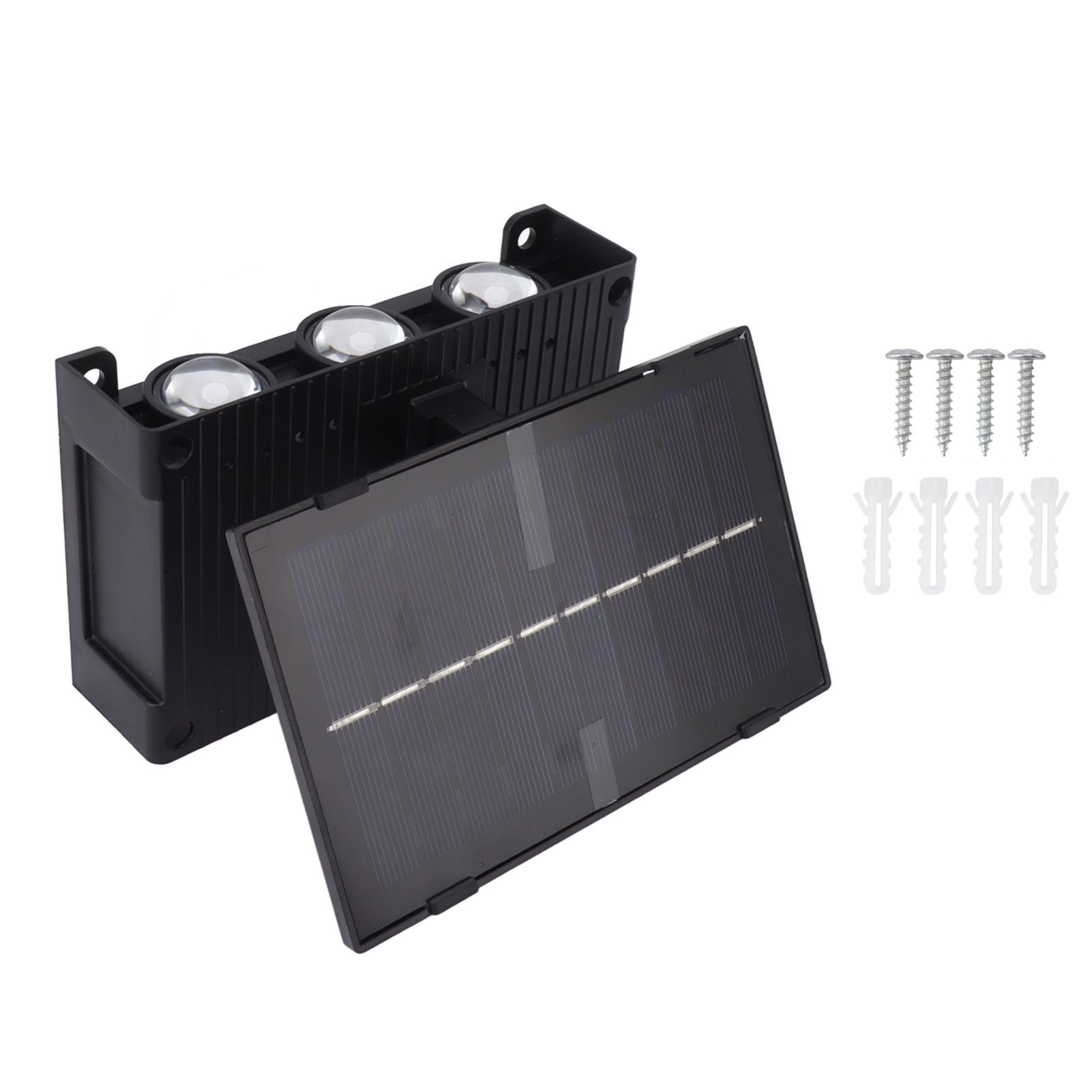 Solar Outdoor Lights Waterproof 6 LED Bulbs Ambient Outdoor Wall Lamp for Garden Patio Courtyard Terrace Indoor RGB - Image 1