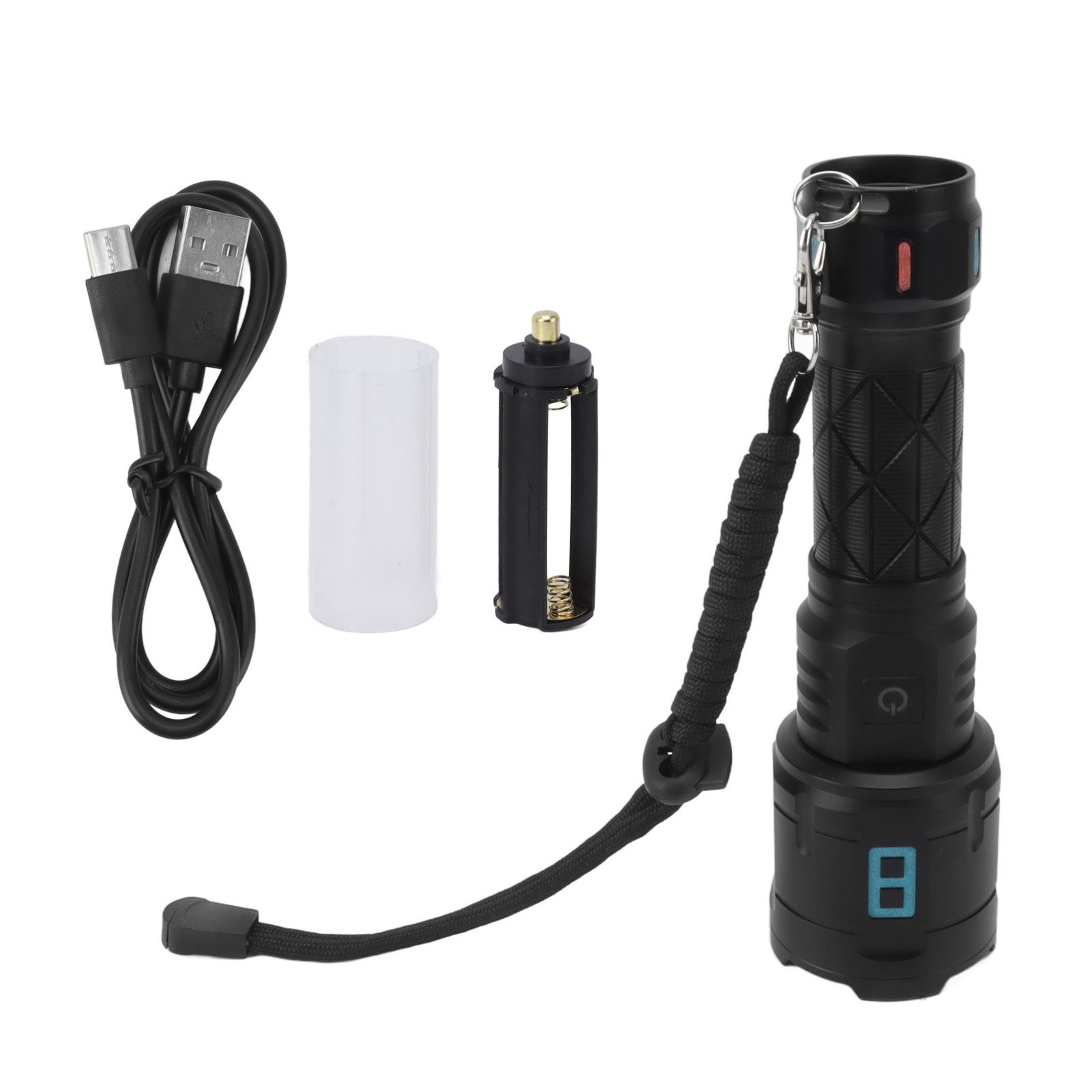 Rechargeable LED Flashlights 10000LM 5 Modes Super Bright Waterproof Flashlights with Fluorescent Strip for Emergency - Image 1