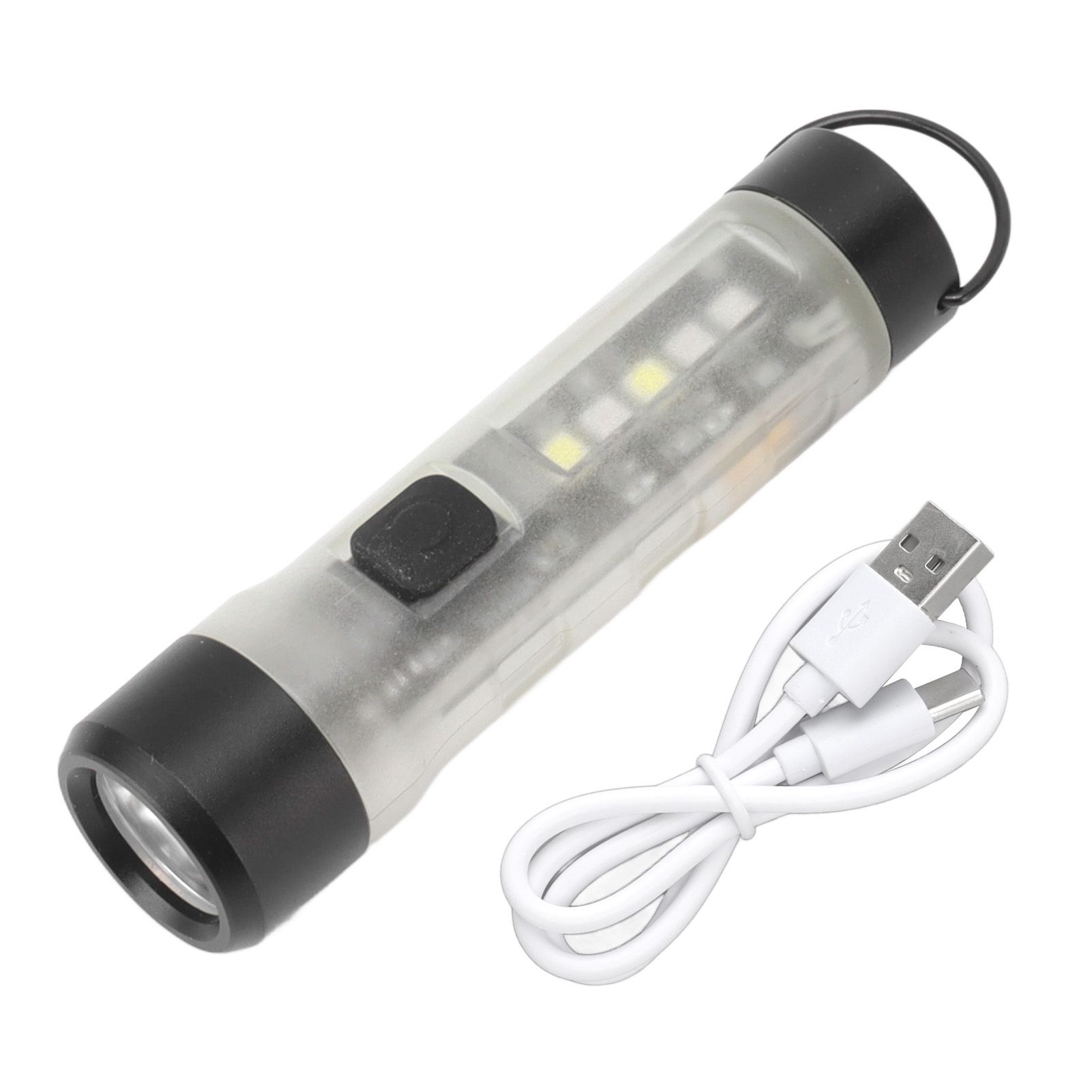 700 Luminous Flux Keychain Flashlight LED Mini Pocket Flashlight With Type C Charging Port for Night Camping - Image 1