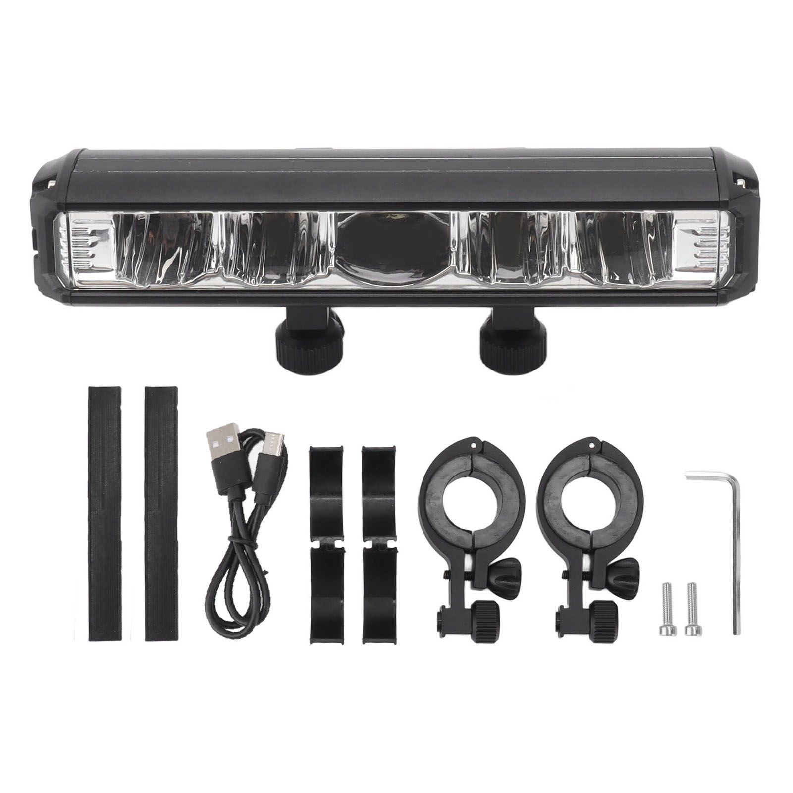 Bright LED Bike Light Aluminum Alloy USB Rechargeable Bike Headlight Waterproof Bike Headlight for Electric Bike Mountain Bike - Image 1
