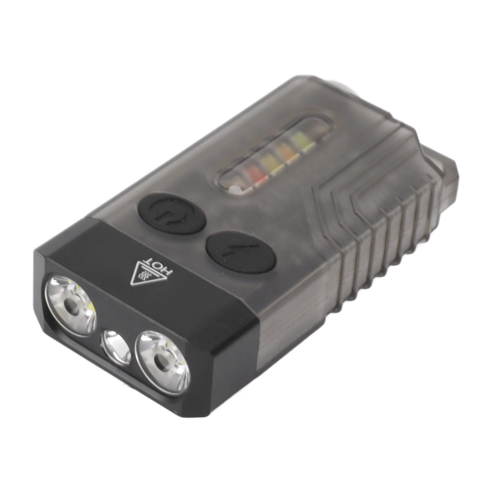 Mini Flashlight Portable Rechargeable Buzzer Alarm Keychain Light for Camping Hiking Outdoor Violet 365NM - Image 2