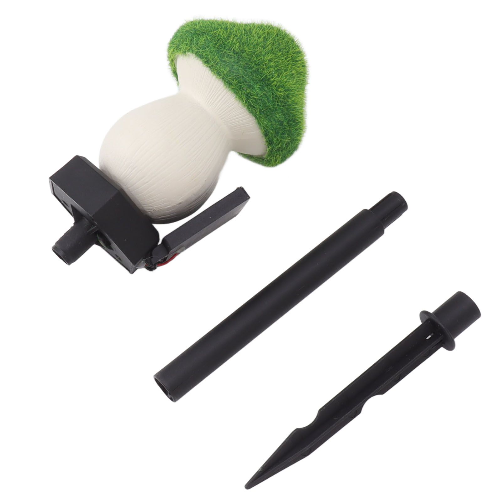 Mushroom Solar Light Garden Outdoor Light Flocking Landscape Decoration Ground Fixed Ambient Lighting - Image 1