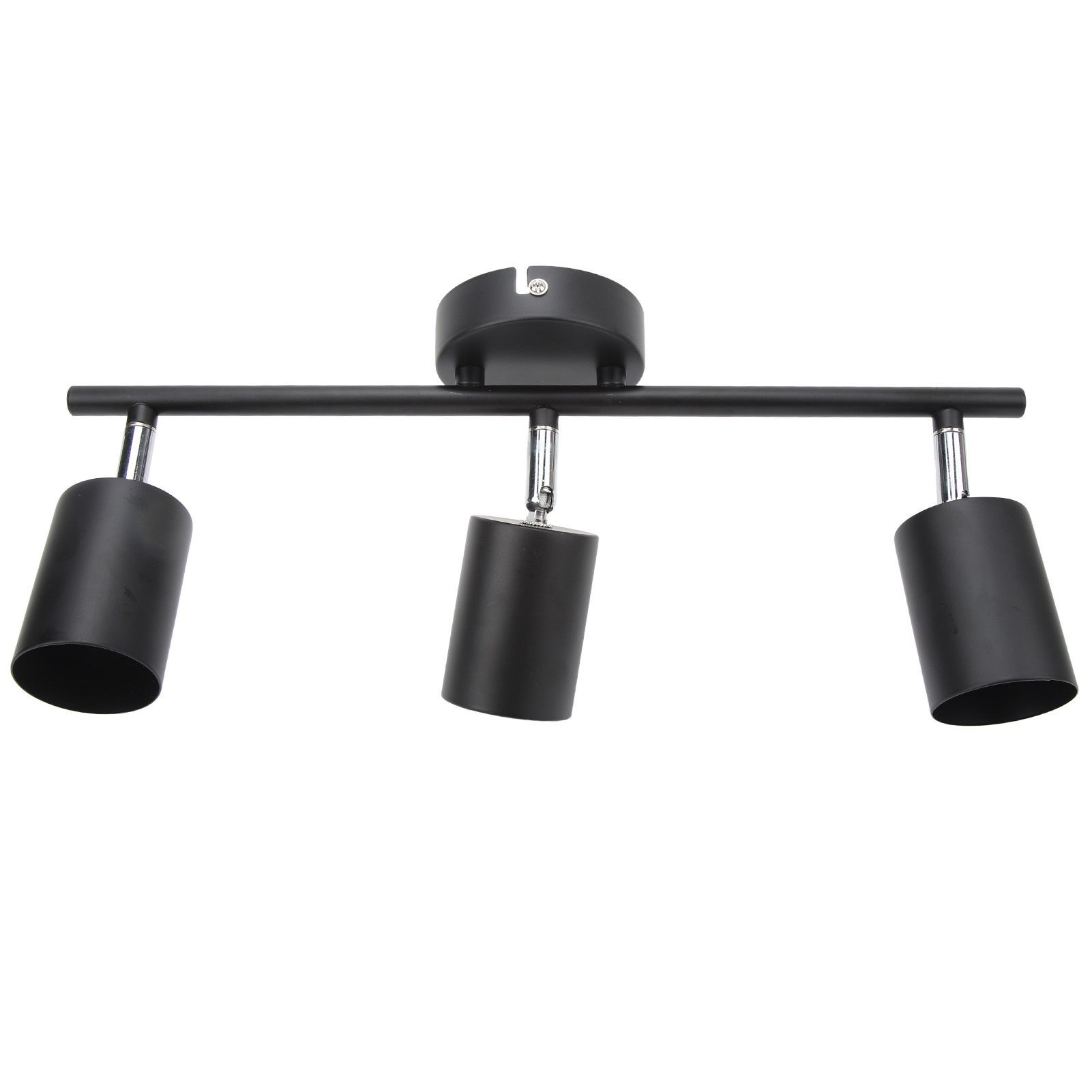 LED Track Light Kit 3 Heads 15.9in Arm 90 Degrees Rotatable Matte Black 3 Light Track Lighting Kit for GU10 Bulb 85‑265V - Image 3