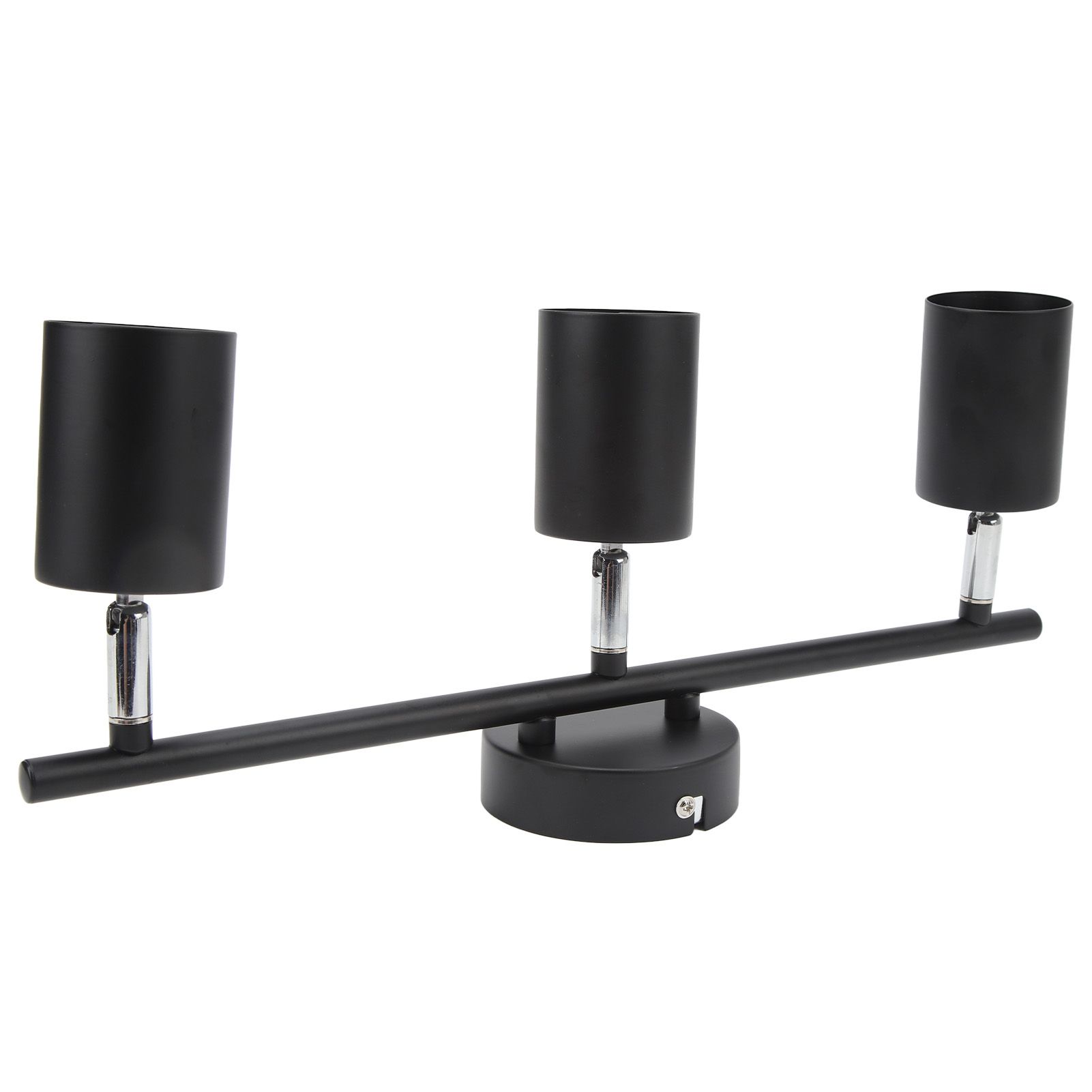 LED Track Light Kit 3 Heads 15.9in Arm 90 Degrees Rotatable Matte Black 3 Light Track Lighting Kit for GU10 Bulb 85‑265V - Image 5