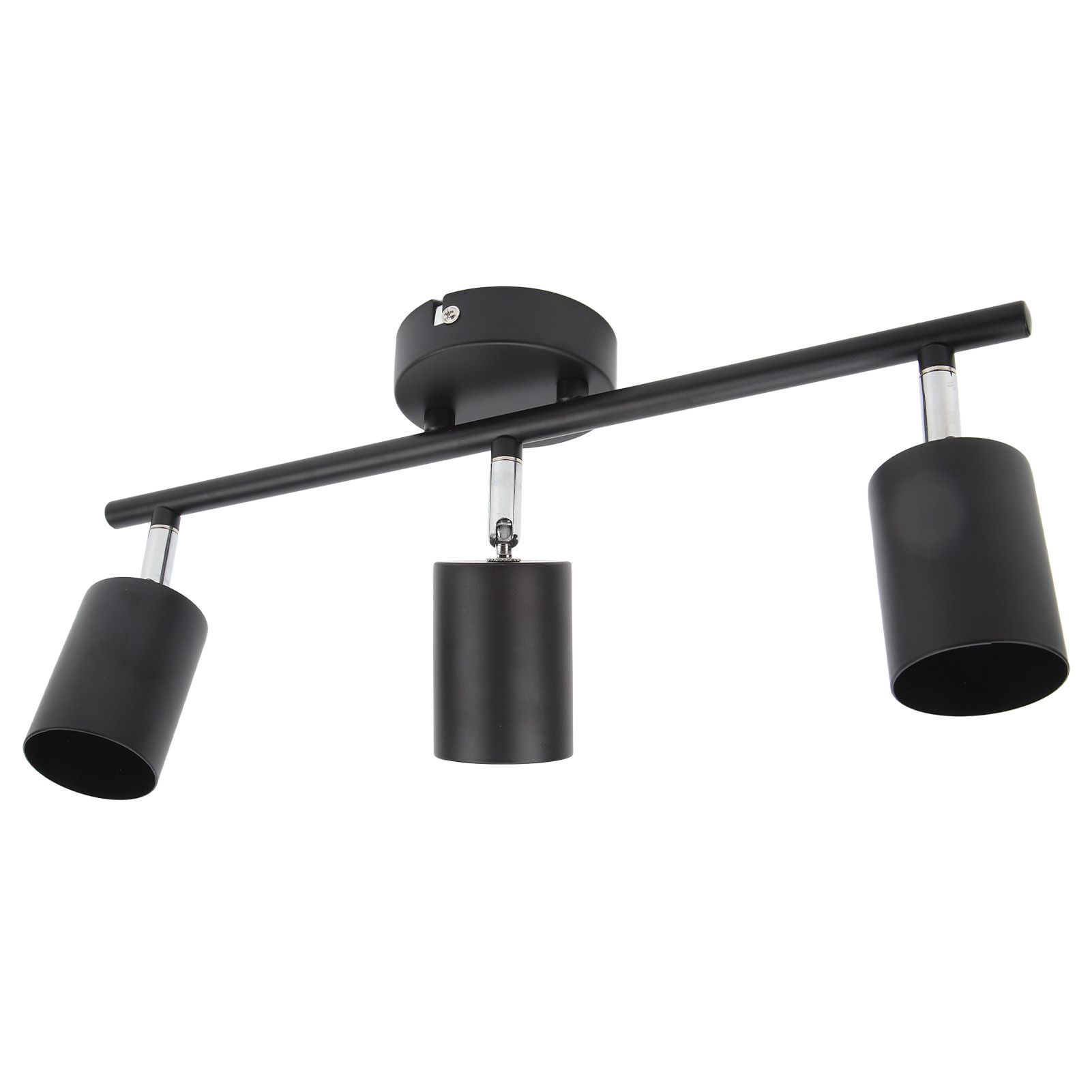 LED Track Light Kit 3 Heads 15.9in Arm 90 Degrees Rotatable Matte Black 3 Light Track Lighting Kit for GU10 Bulb 85‑265V - Image 6
