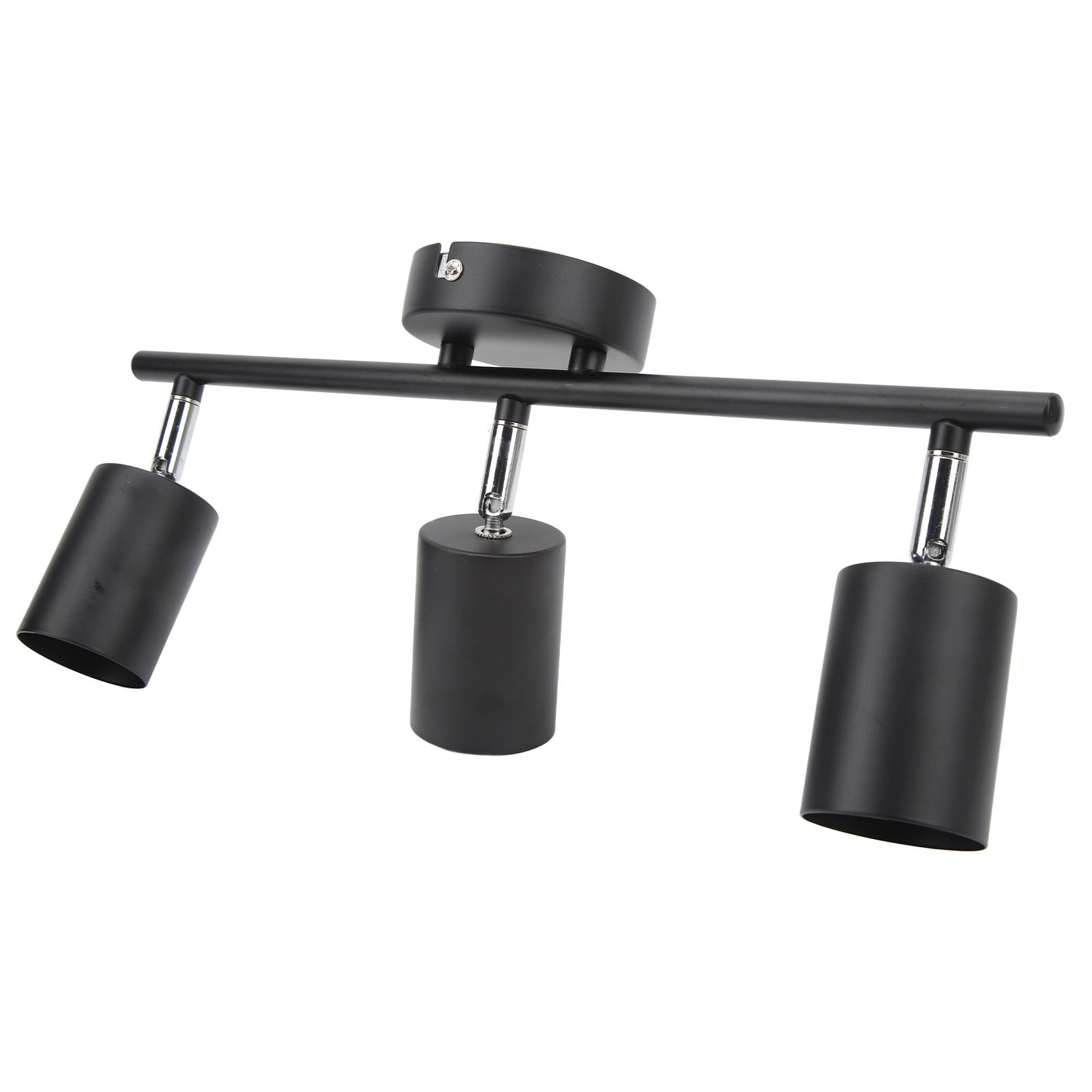 LED Track Light Kit 3 Heads 15.9in Arm 90 Degrees Rotatable Matte Black 3 Light Track Lighting Kit for GU10 Bulb 85‑265V - Image 7