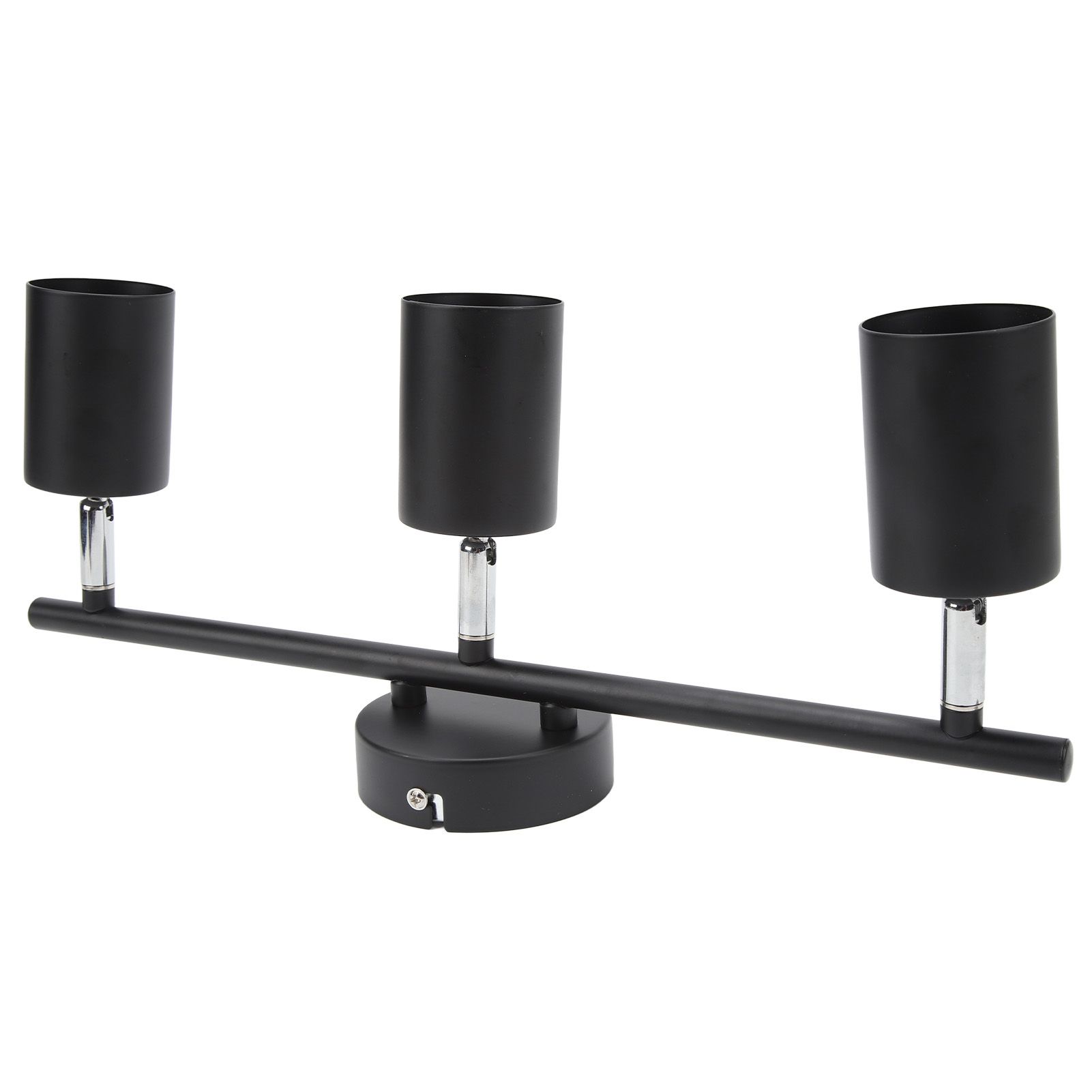 LED Track Light Kit 3 Heads 15.9in Arm 90 Degrees Rotatable Matte Black 3 Light Track Lighting Kit for GU10 Bulb 85‑265V - Image 8
