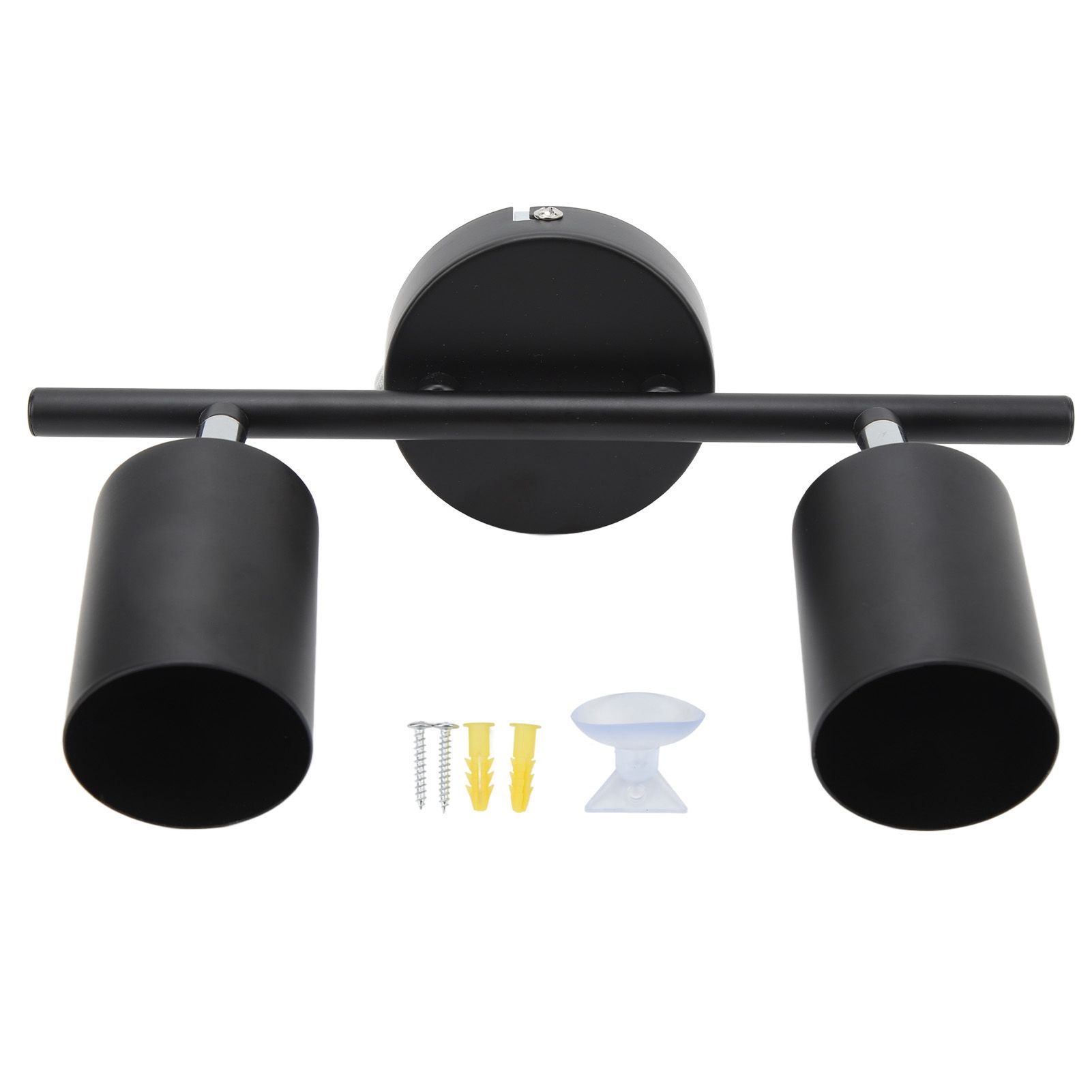 LED Track Light Kit 2 Heads 10.8in Track 90 Degrees Rotatable 2 Light Track Lighting Kit for GU10 Bulb Ceiling - Image 1