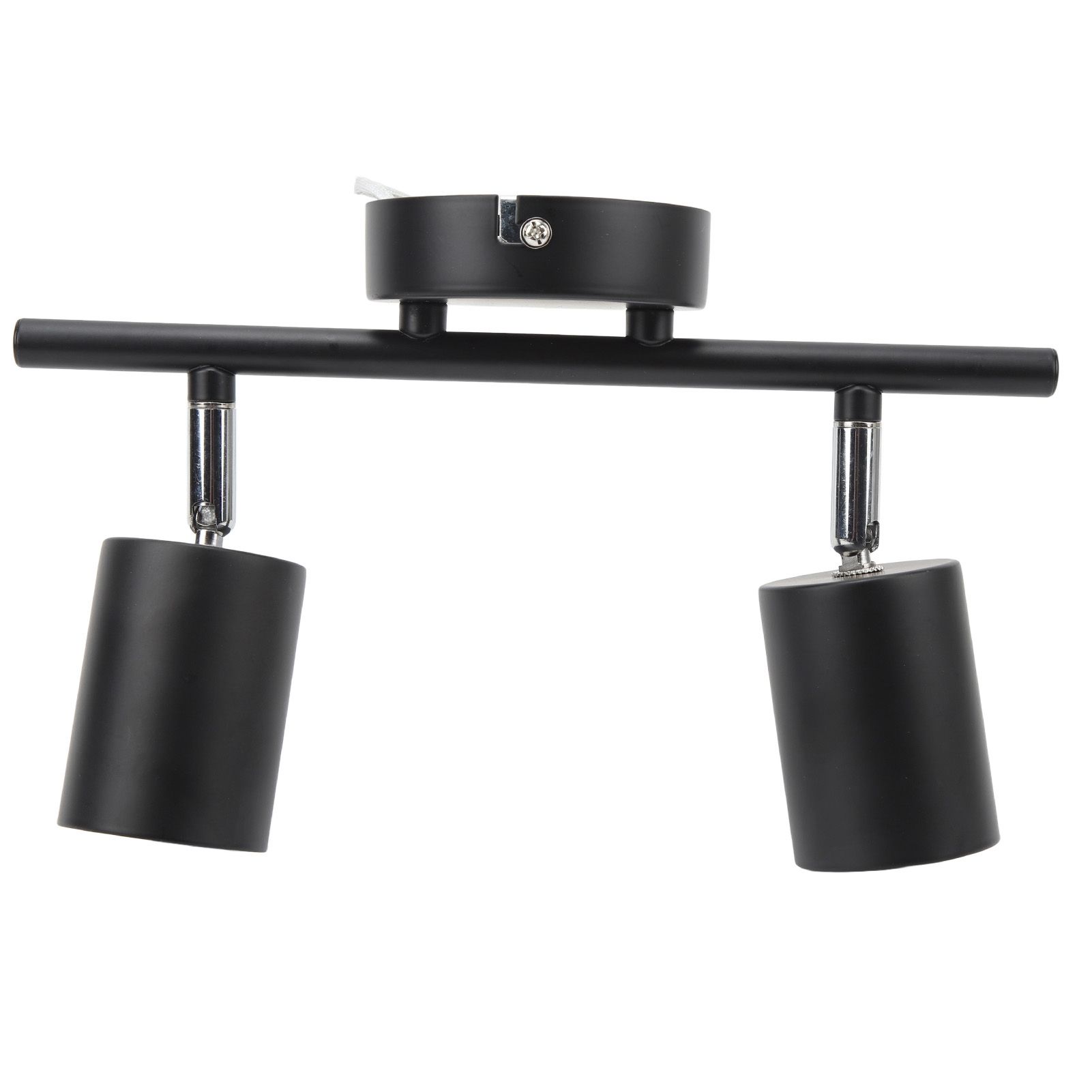 LED Track Light Kit 2 Heads 10.8in Track 90 Degrees Rotatable 2 Light Track Lighting Kit for GU10 Bulb Ceiling - Image 2