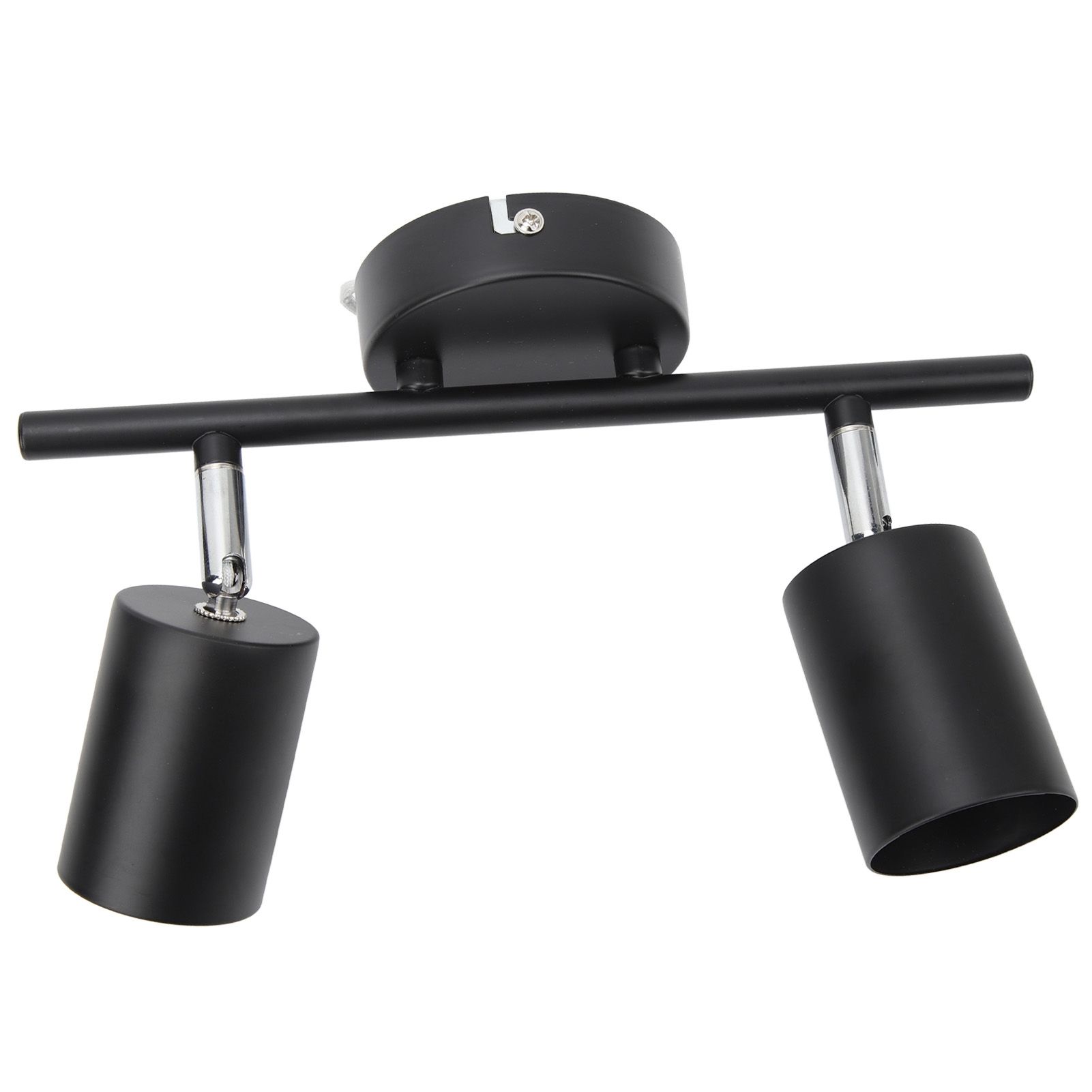 LED Track Light Kit 2 Heads 10.8in Track 90 Degrees Rotatable 2 Light Track Lighting Kit for GU10 Bulb Ceiling - Image 6