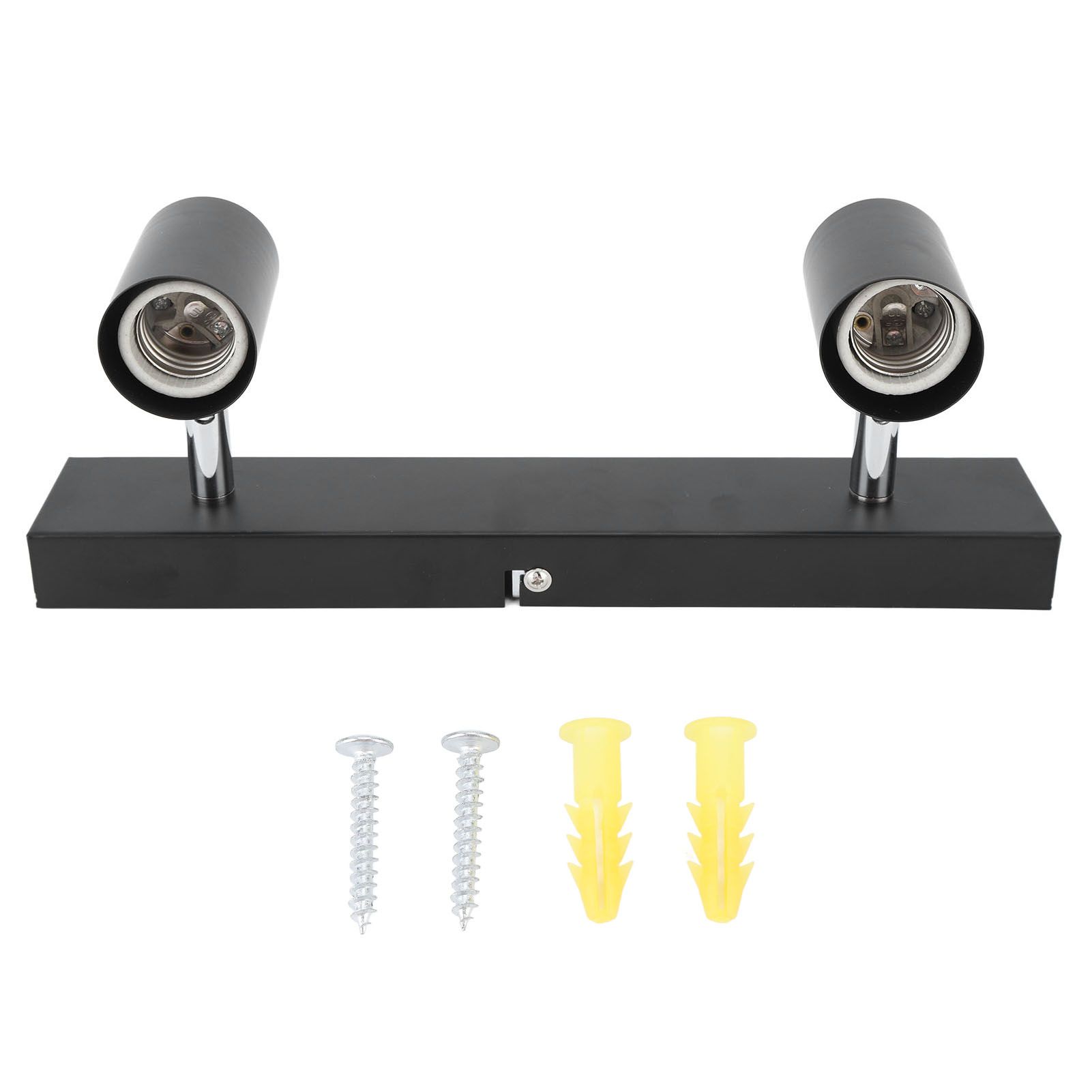 LED Track Light Two Bulb Fixed Rail with Rotating Heads Ceiling Track Light Fixtures for Kitchen Cabinet Hall - Image 1