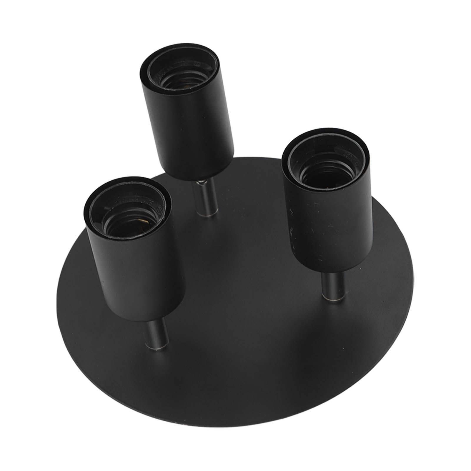 Ceiling Spotlight Holder 3 Head Rotating Lamp Base Ceiling Lamp Holder E27 Track Light Holder for Kitchen Bedroom 85‑265V - Image 3
