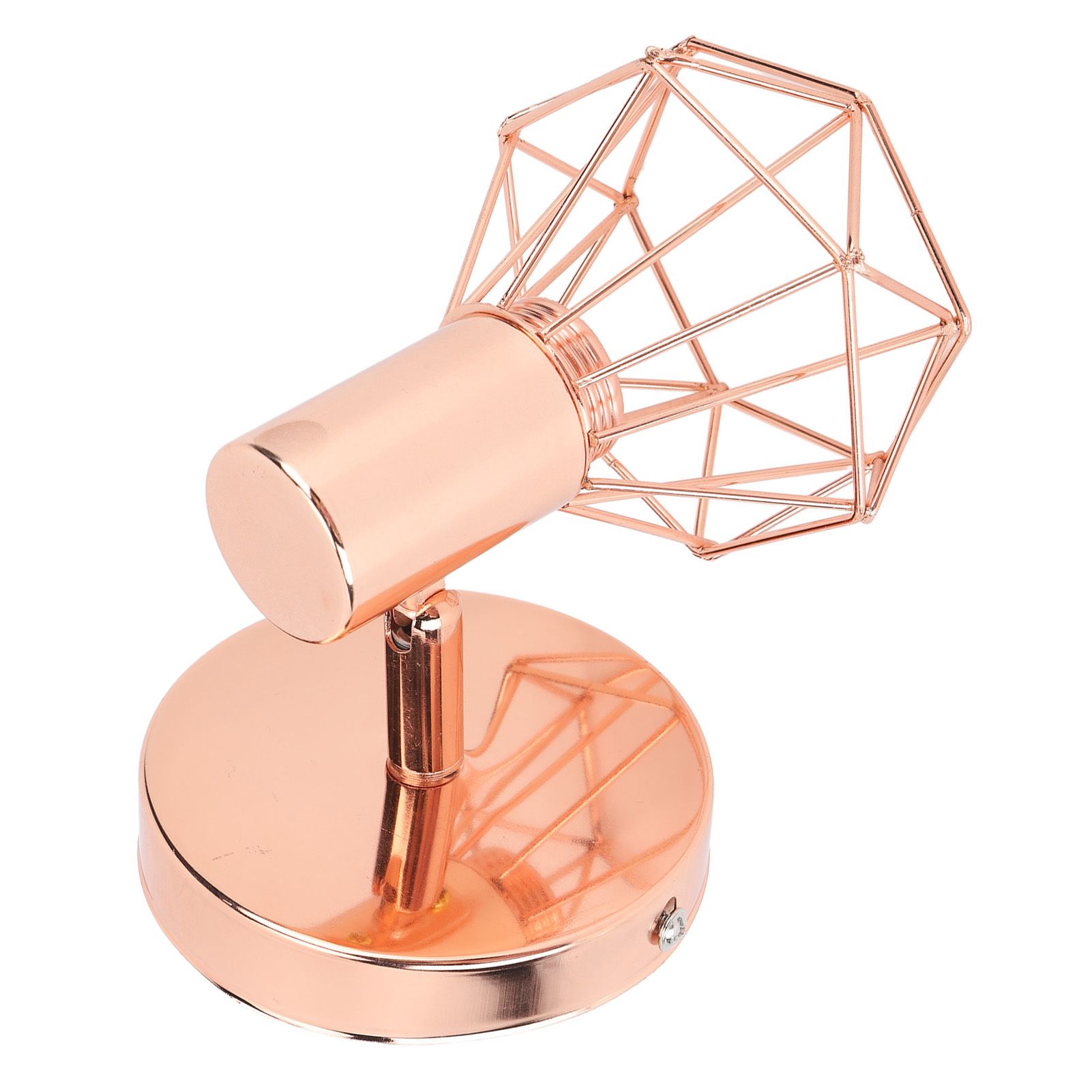 Swing Arm Wall Lamp 350 Degree Rotary Cage Shade Iron E14 Wall Lamp Holder for Rose Gold 85‑265V - Image 8