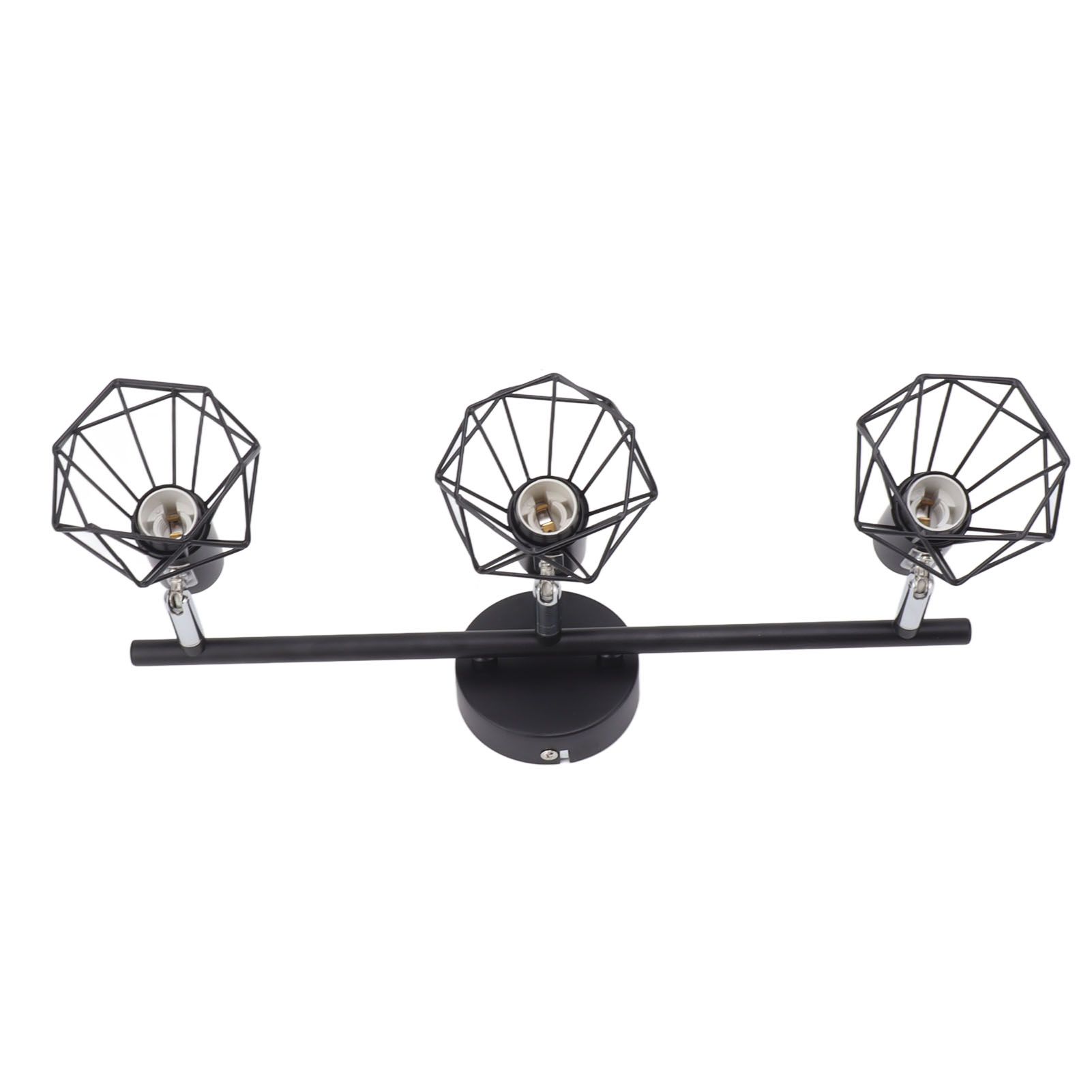 3 Light Track Lighting Kit Rotatable Heads Matte Black Finish Modern Fashionable Ceiling Spotlight 85‑265V - Image 2