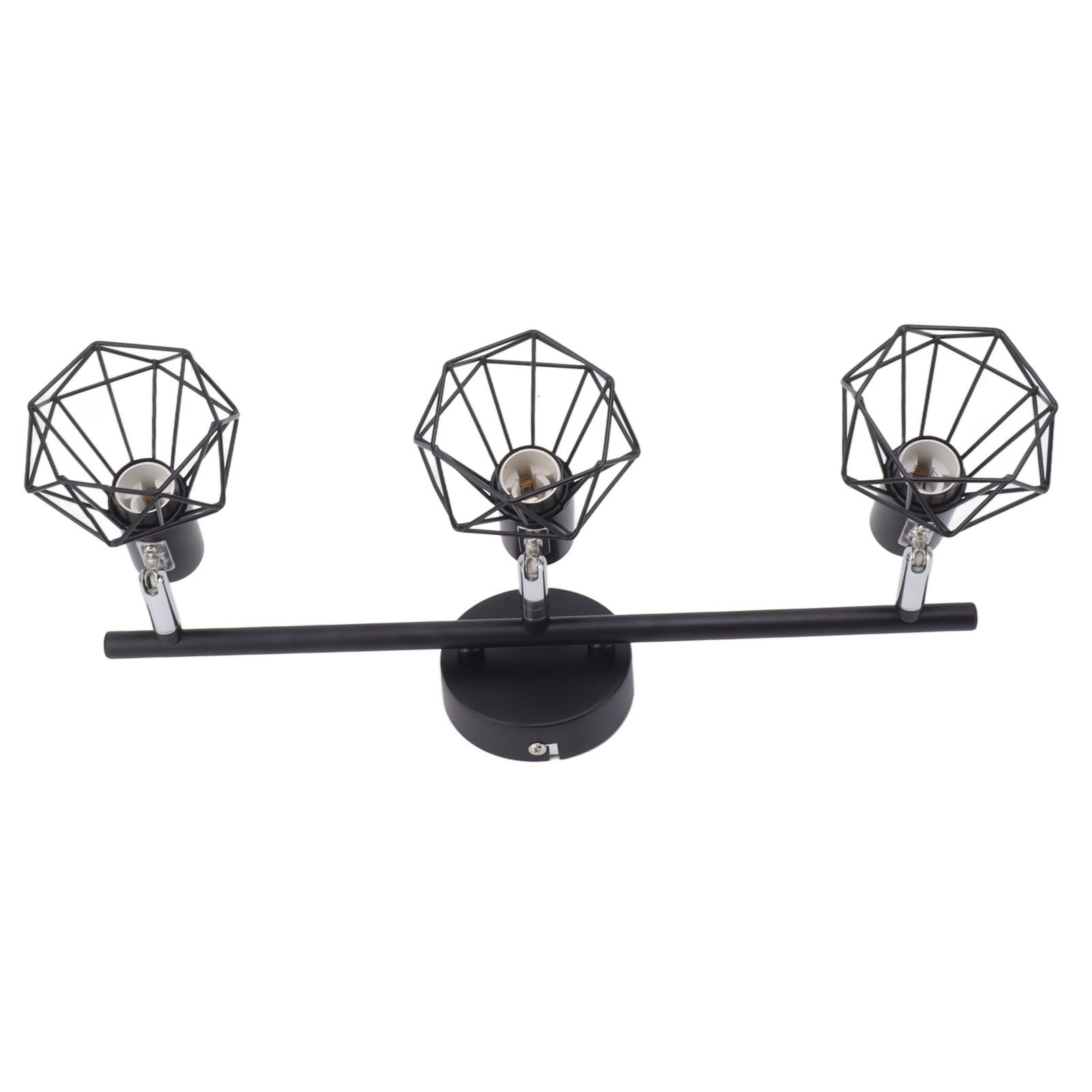 3 Light Track Lighting Kit Rotatable Heads Matte Black Finish Modern Fashionable Ceiling Spotlight 85‑265V - Image 3