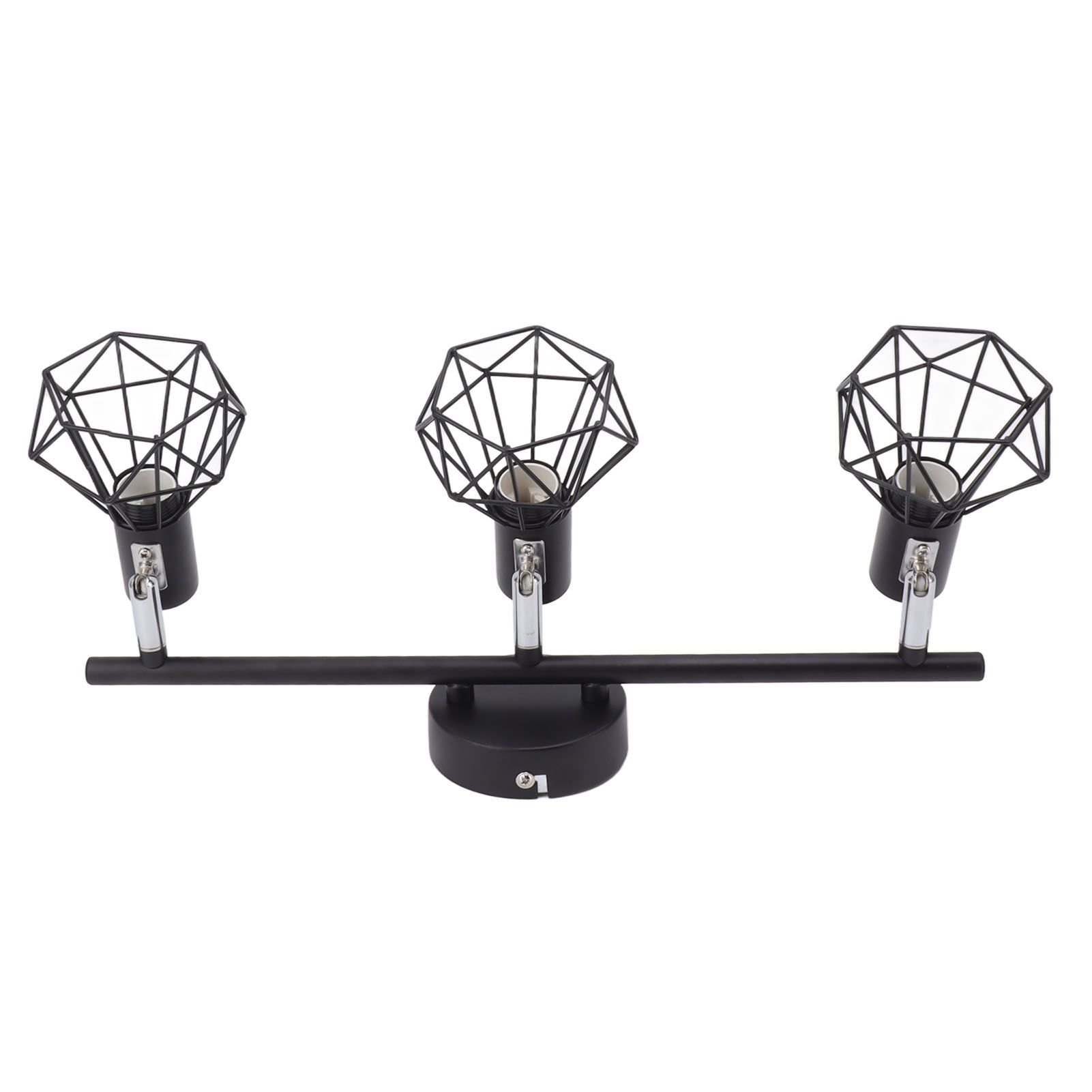 3 Light Track Lighting Kit Rotatable Heads Matte Black Finish Modern Fashionable Ceiling Spotlight 85‑265V - Image 4