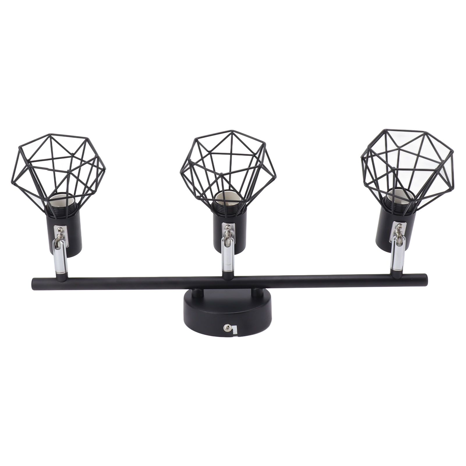 3 Light Track Lighting Kit Rotatable Heads Matte Black Finish Modern Fashionable Ceiling Spotlight 85‑265V - Image 5