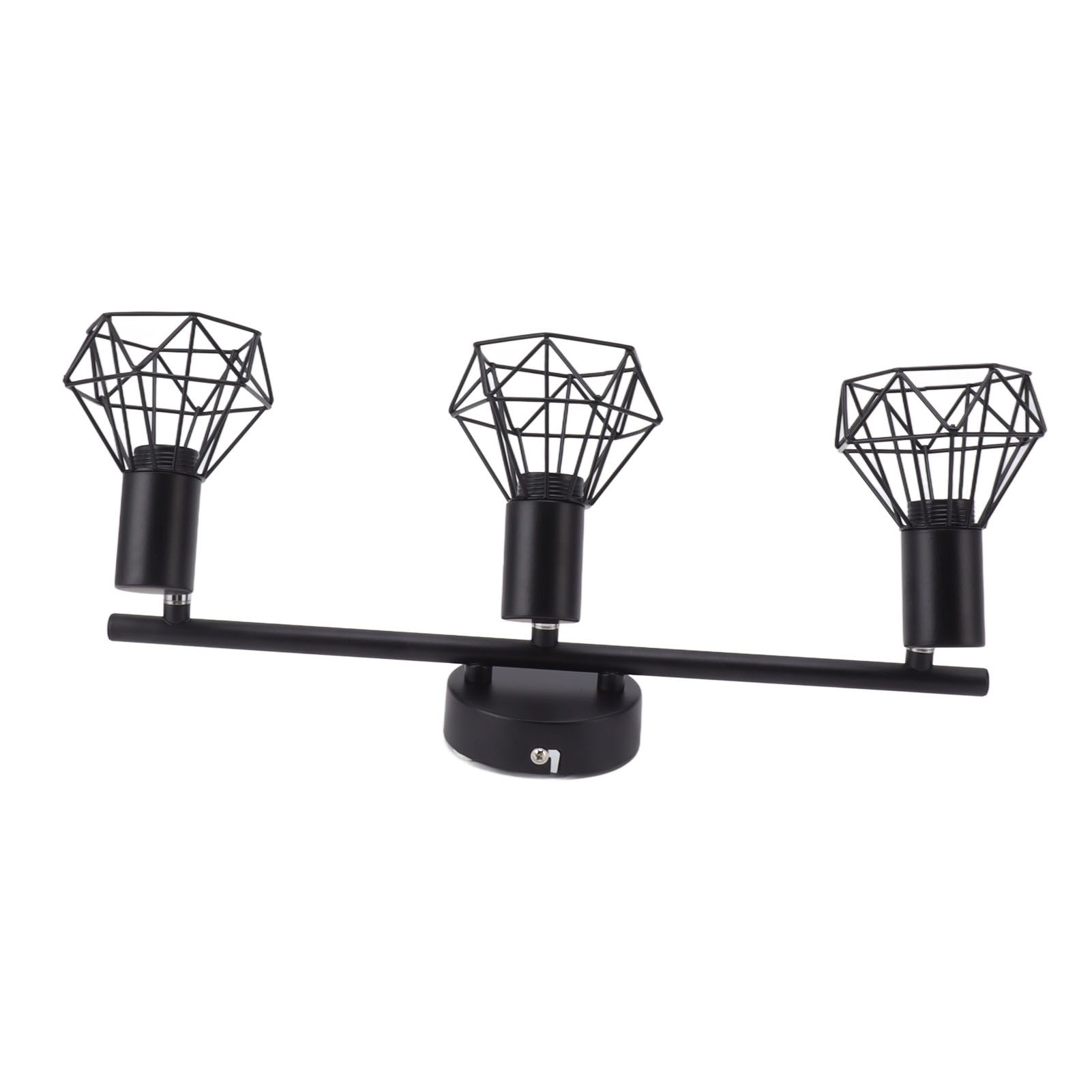 3 Light Track Lighting Kit Rotatable Heads Matte Black Finish Modern Fashionable Ceiling Spotlight 85‑265V - Image 6