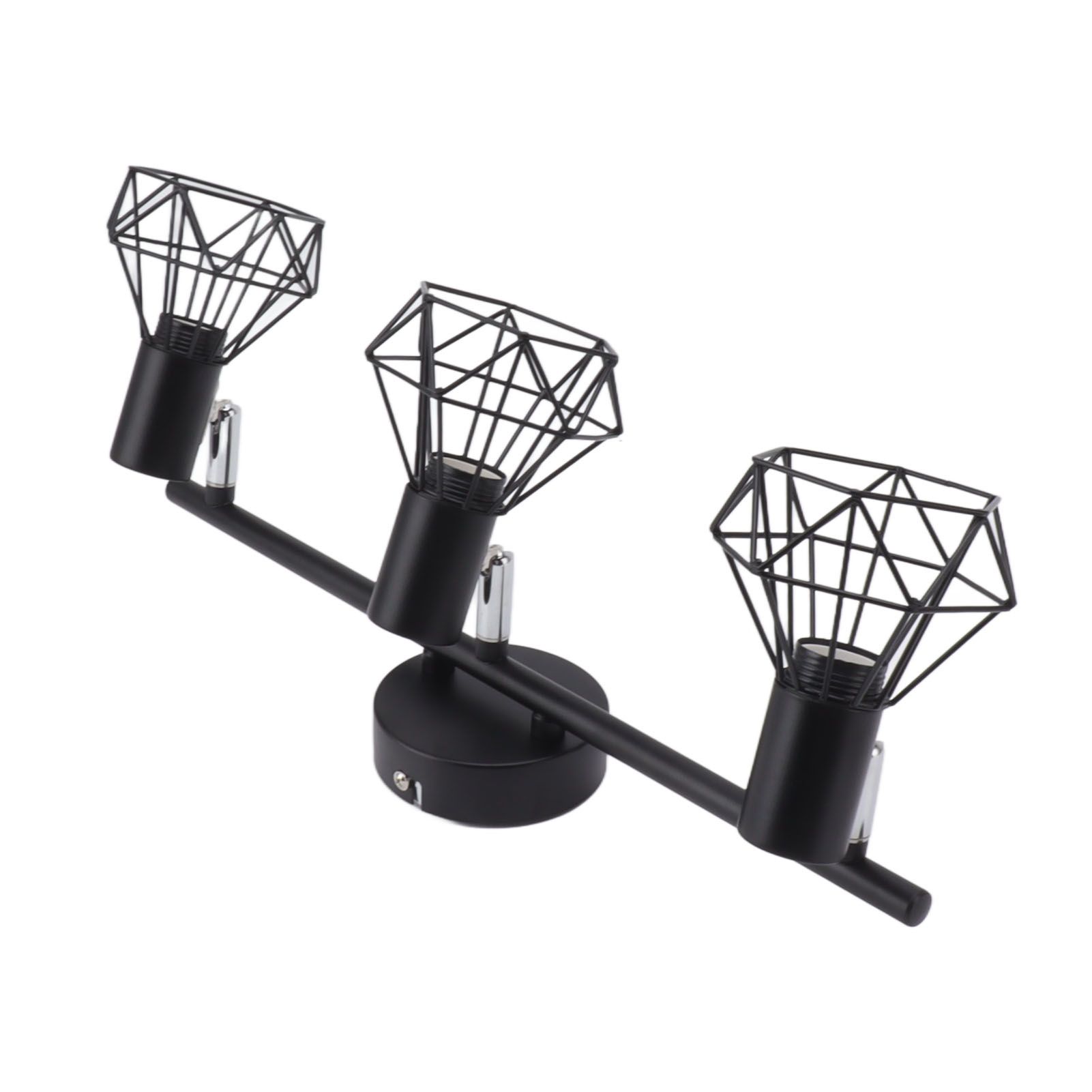 3 Light Track Lighting Kit Rotatable Heads Matte Black Finish Modern Fashionable Ceiling Spotlight 85‑265V - Image 8