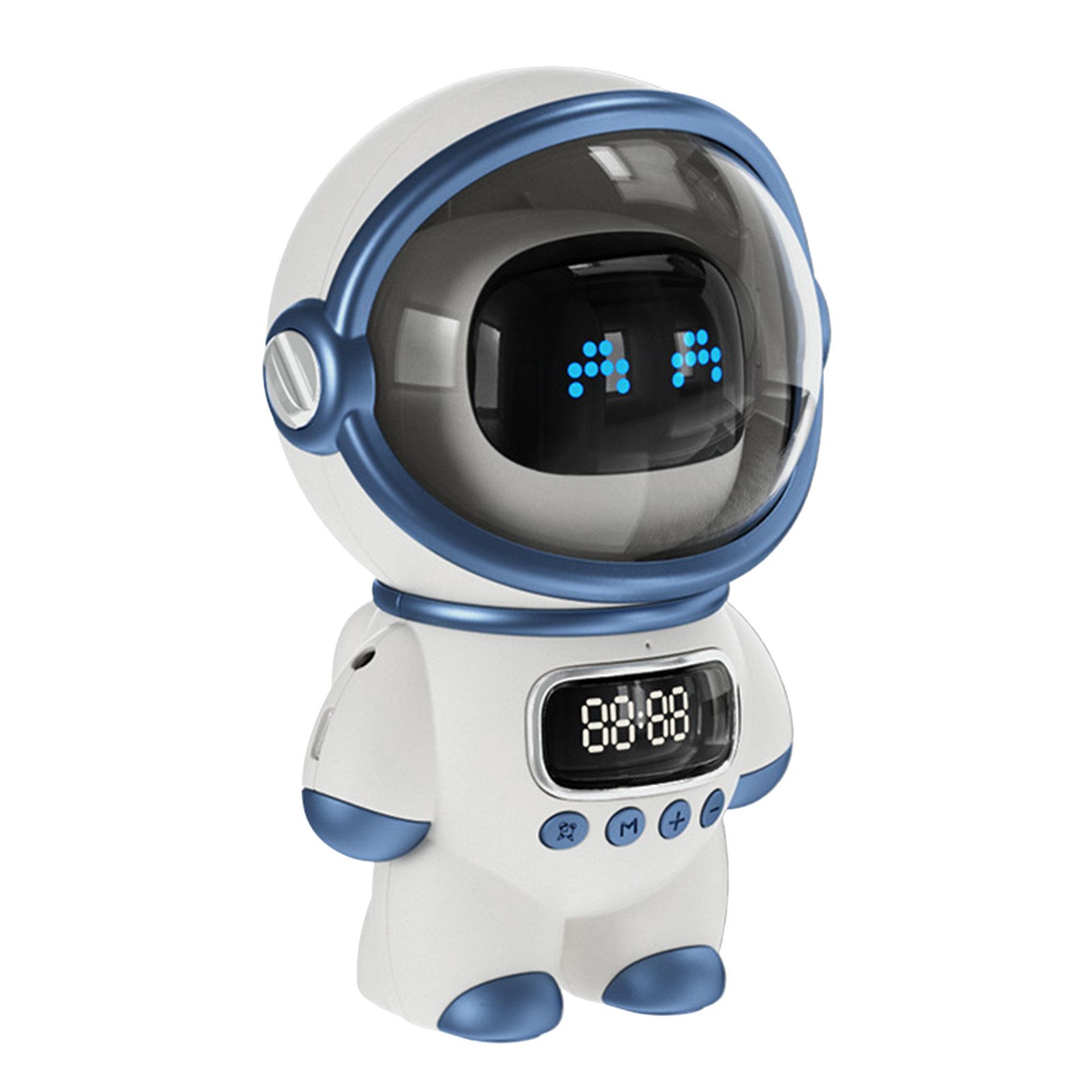 The Astronaut Speaker AI Intelligent Voice Bluetooth Speaker Clock Small Night Light Birthday Gift White - Image 1
