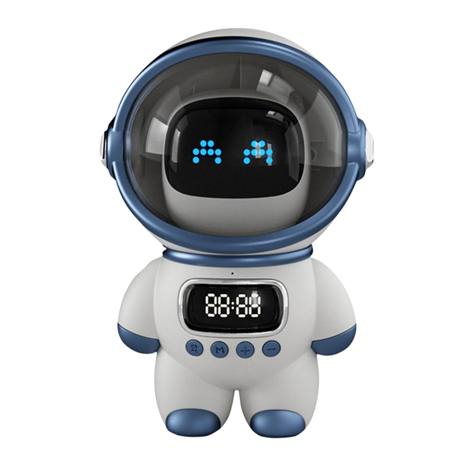 The Astronaut Speaker AI Intelligent Voice Bluetooth Speaker Clock Small Night Light Birthday Gift White - Image 2