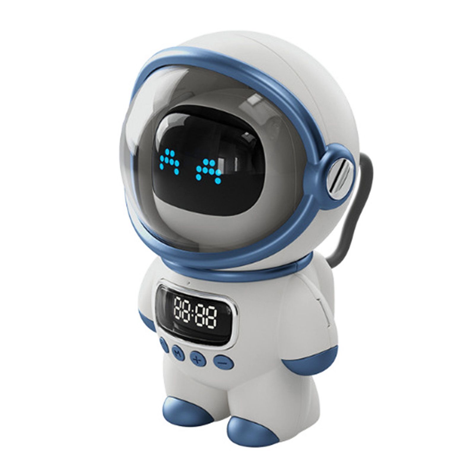 The Astronaut Speaker AI Intelligent Voice Bluetooth Speaker Clock Small Night Light Birthday Gift White - Image 3