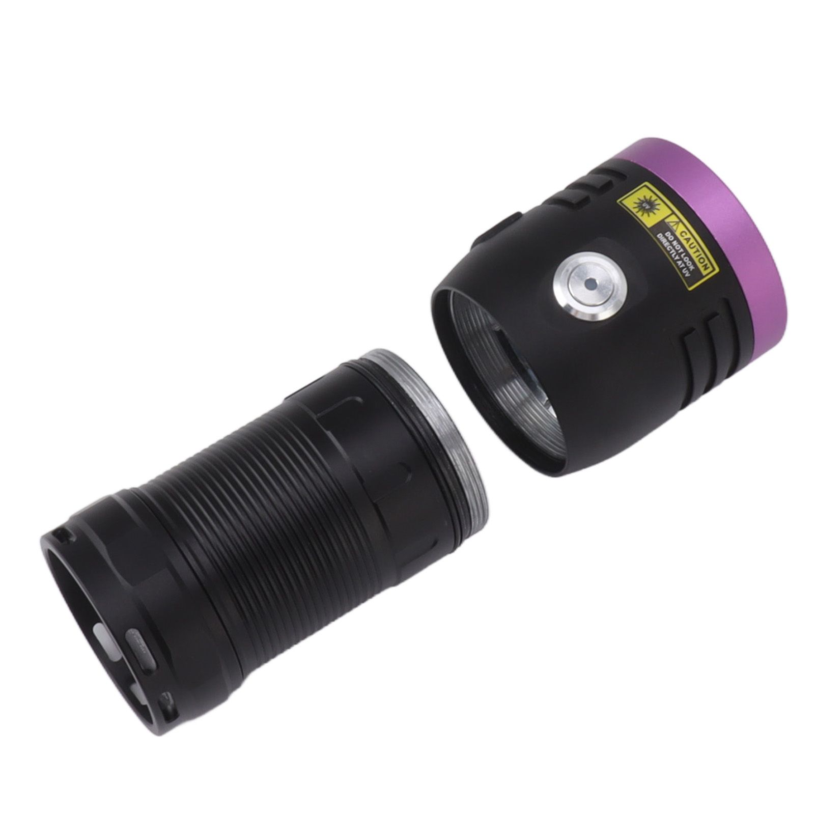 365nm Flashlight Aluminium Alloy USB Type C 60W UV 365nm Light Flashlight for Cat Urine Detection Dry Stains Detection - Image 4