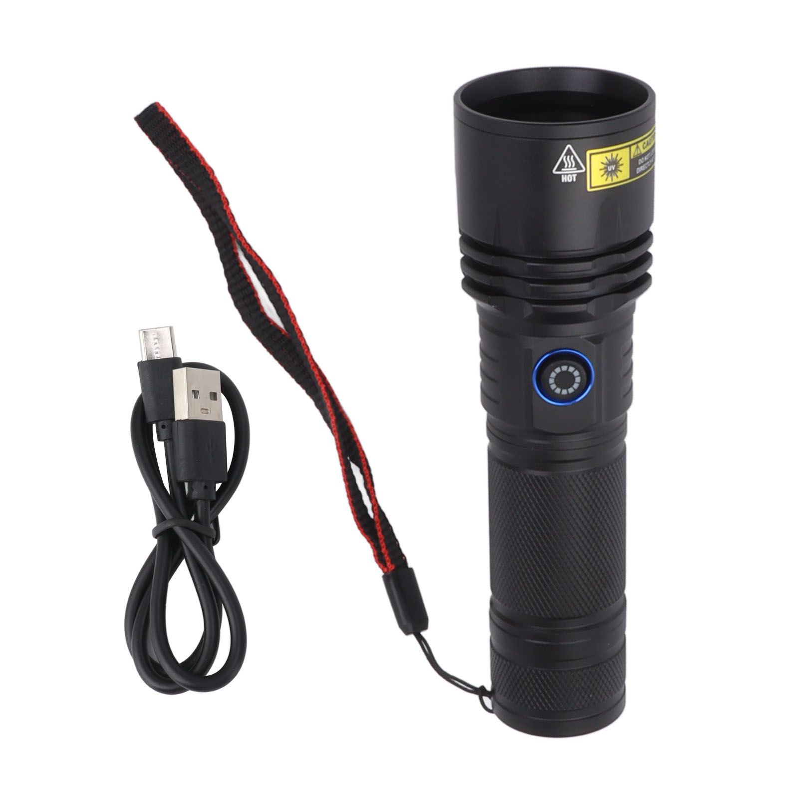 SV50 20W 365nm Flashlight Rechargeable Blacklight Flashlight for Detecting Forged Documents Amber Jewelry Pet Urine Stain - Image 1