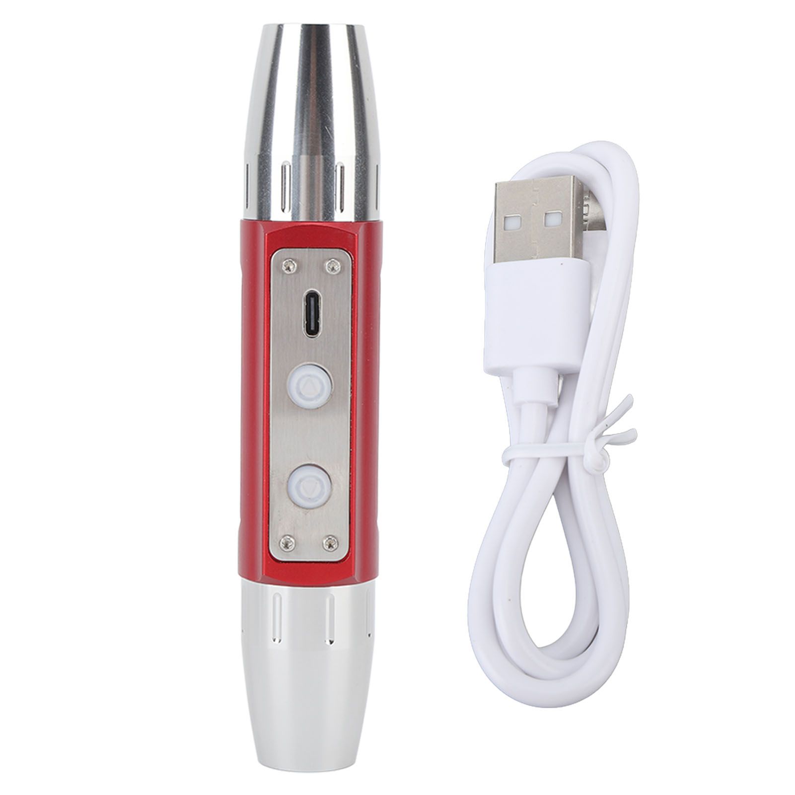 Jade Flashlight Jade Appraisal Light Detector Lamp USB Rechargeable Jewelry Identification Torch Dual Head 4 Light Sources KX4 - Image 1