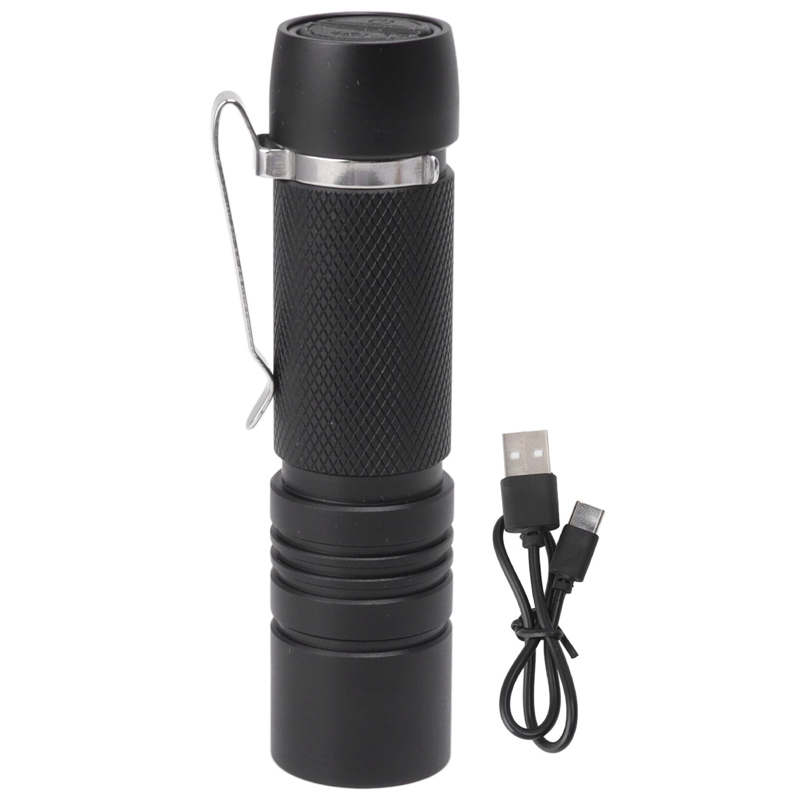 Rechargeable Mini Flashlight 700LM Super Bright LED Small Pocket EDC Flashlight with Clip for Camping Hiking Daily Use - Image 1