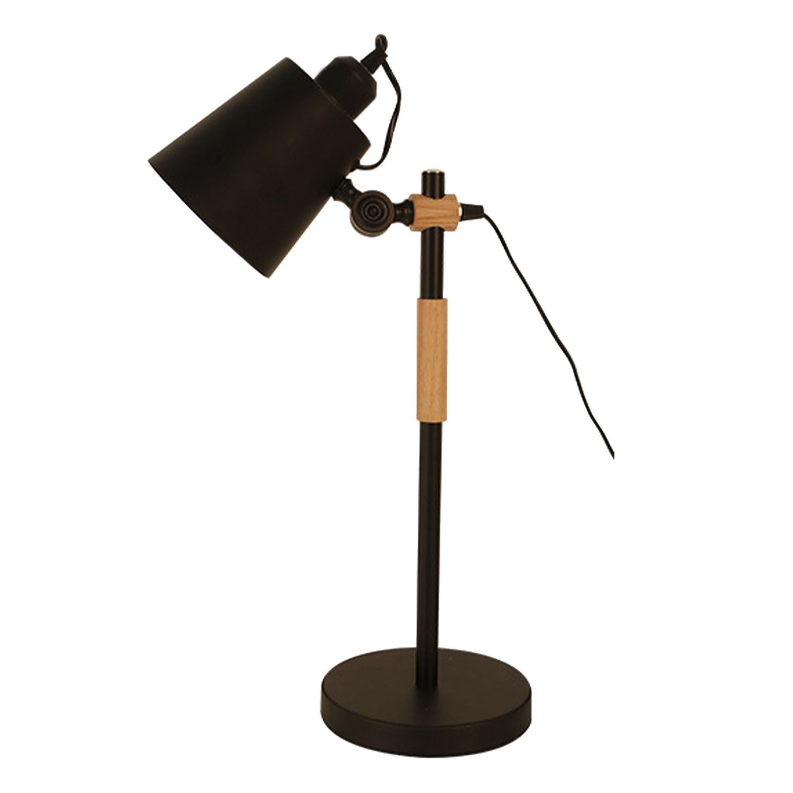 LED Desk Lamp Eye Caring Table Lamp Study Office Desk Light Reading Table Lamp Adjustable Angle Energy Efficient CN Plug Black - Image 1