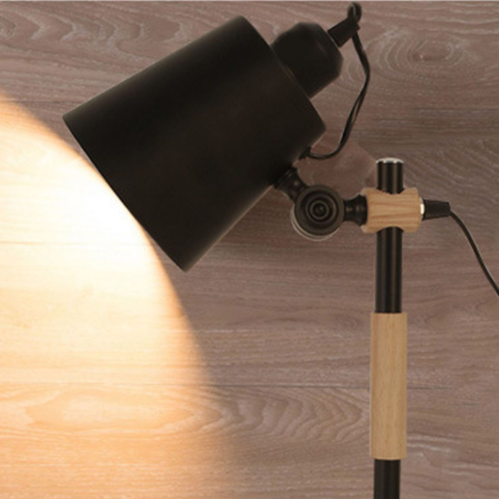LED Desk Lamp Eye Caring Table Lamp Study Office Desk Light Reading Table Lamp Adjustable Angle Energy Efficient CN Plug Black - Image 5