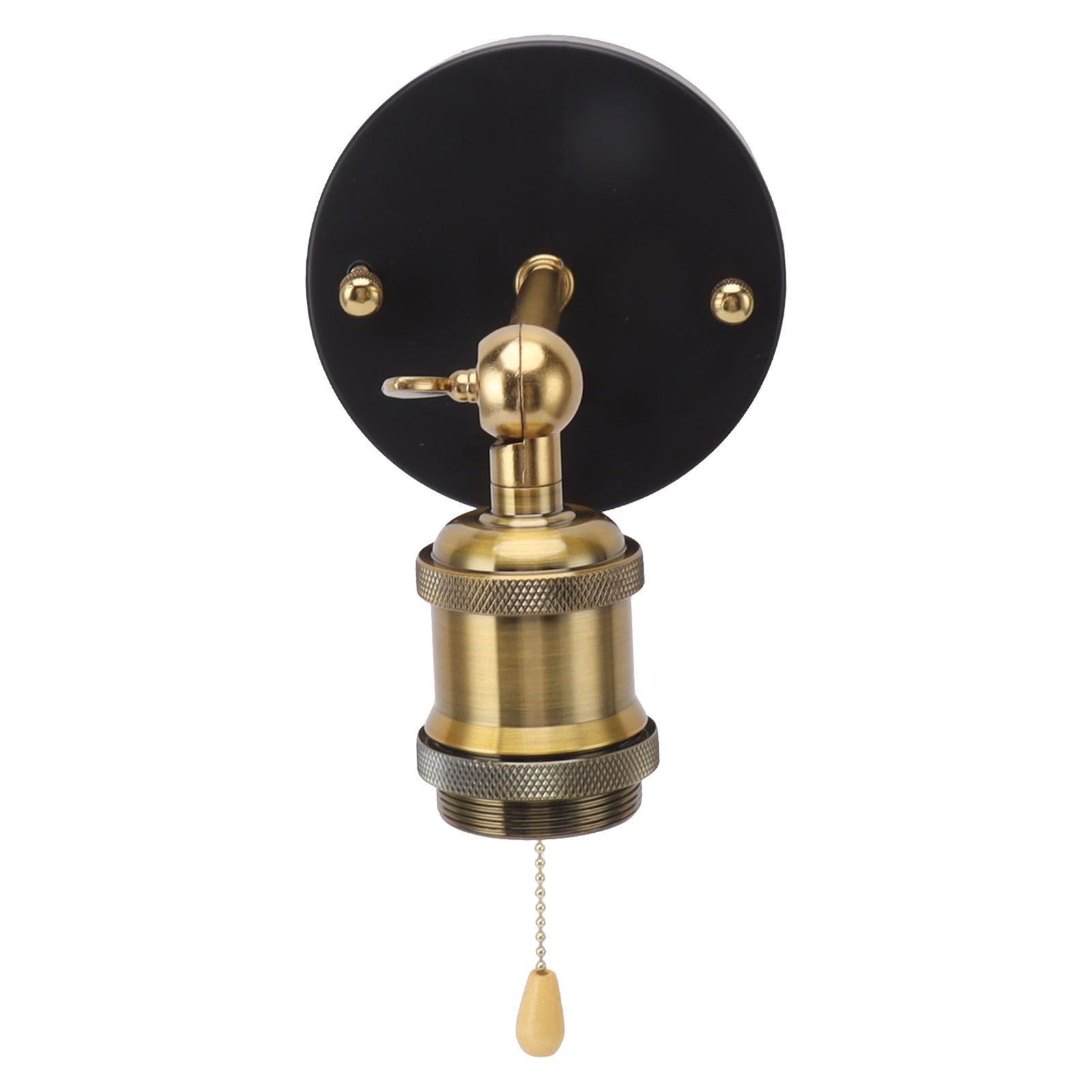 Retro Wall Sconce E27 E26 Iron Adjustable Vintage Wall Mounted Lamp Lighting Fixture Set with Switch for Bedroom Living Room Bar 85‑265V Gold - Image 3