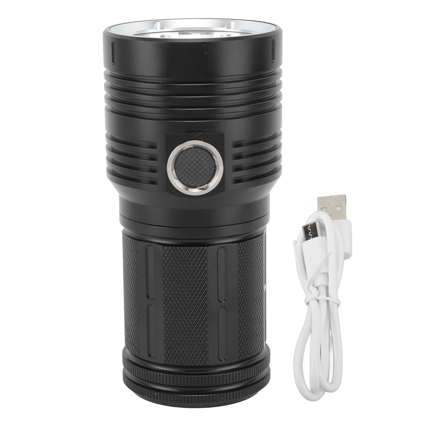 Strong Light Flashlight 10000LM 300‑500 Meters LED 4 Modes Rechargeable Handheld Camping Light for Cycling Fishing - Image 1