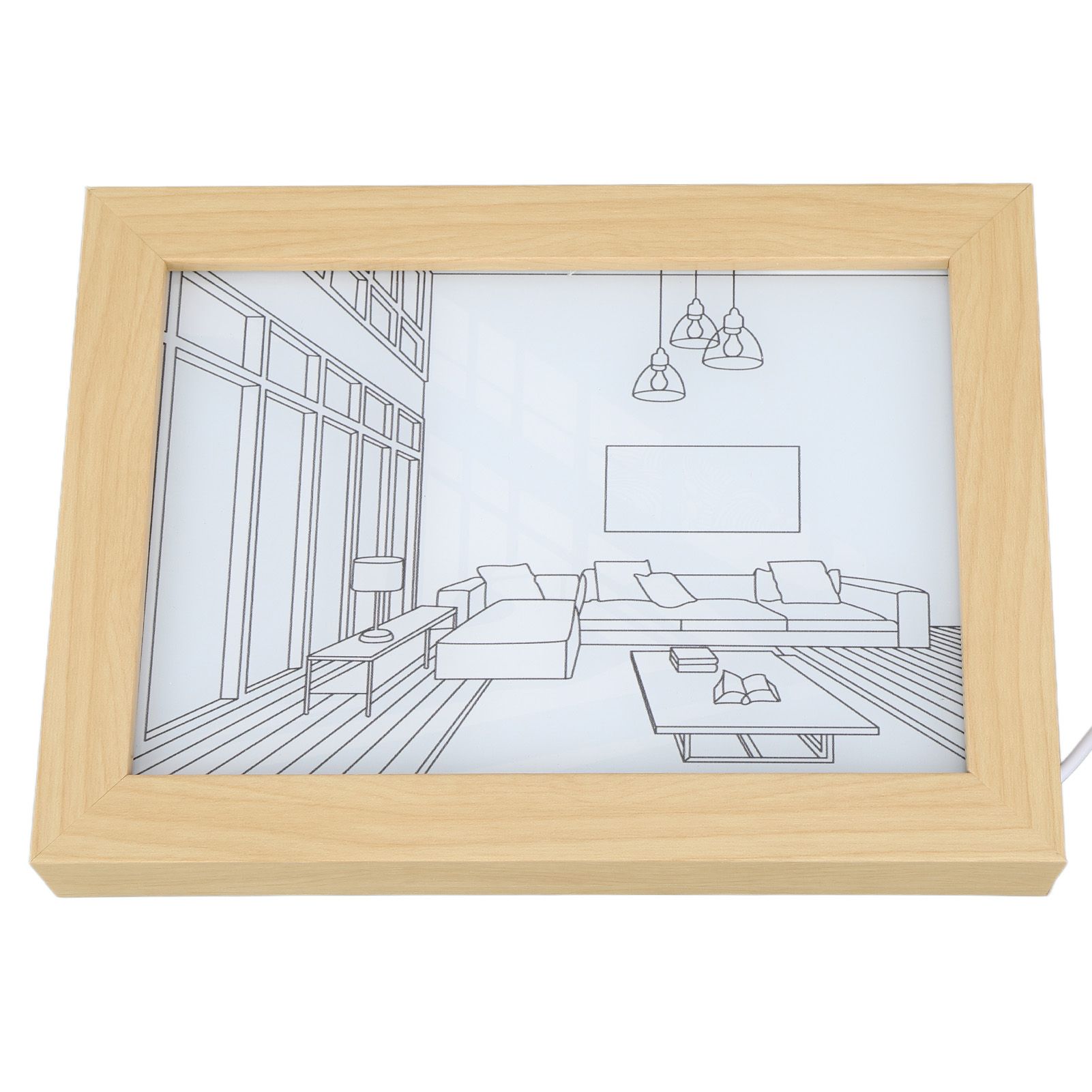 LED Decorative Light Painting 3 Lighting Modes Japan Anime Style Modern Simulate Sunshine Drawing Night Light S - Image 4