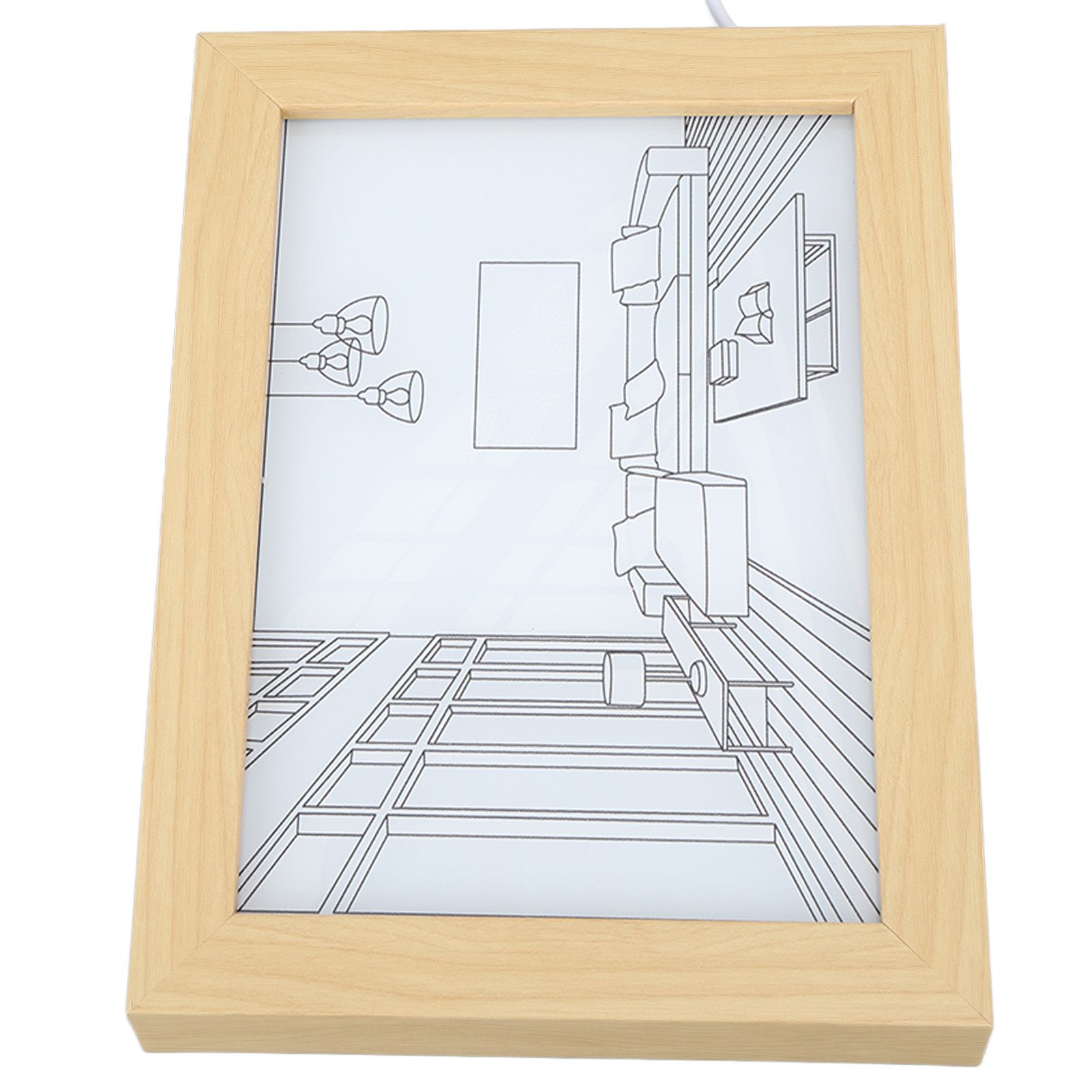 LED Decorative Light Painting 3 Lighting Modes Japan Anime Style Modern Simulate Sunshine Drawing Night Light S - Image 8