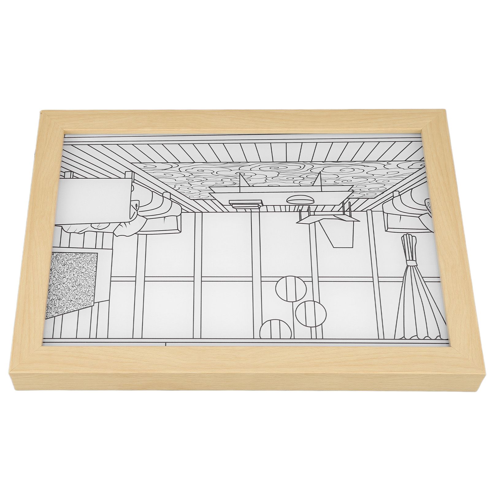 LED Decorative Light Painting USB Powered Japan Anime Style Seaside Modern Simulate Sunshine Drawing Night Light for Bedroom Living Room Office S - Image 4