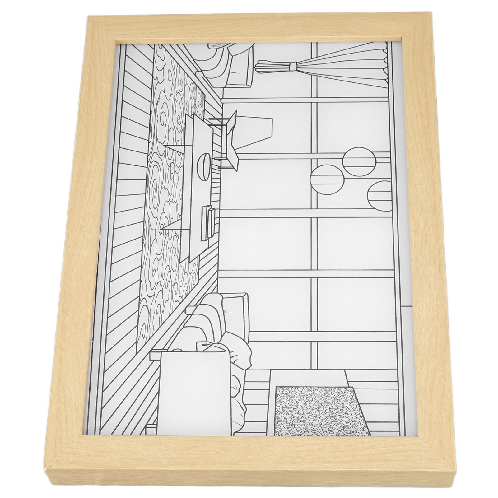 LED Decorative Light Painting USB Powered Japan Anime Style Seaside Modern Simulate Sunshine Drawing Night Light for Bedroom Living Room Office S - Image 6