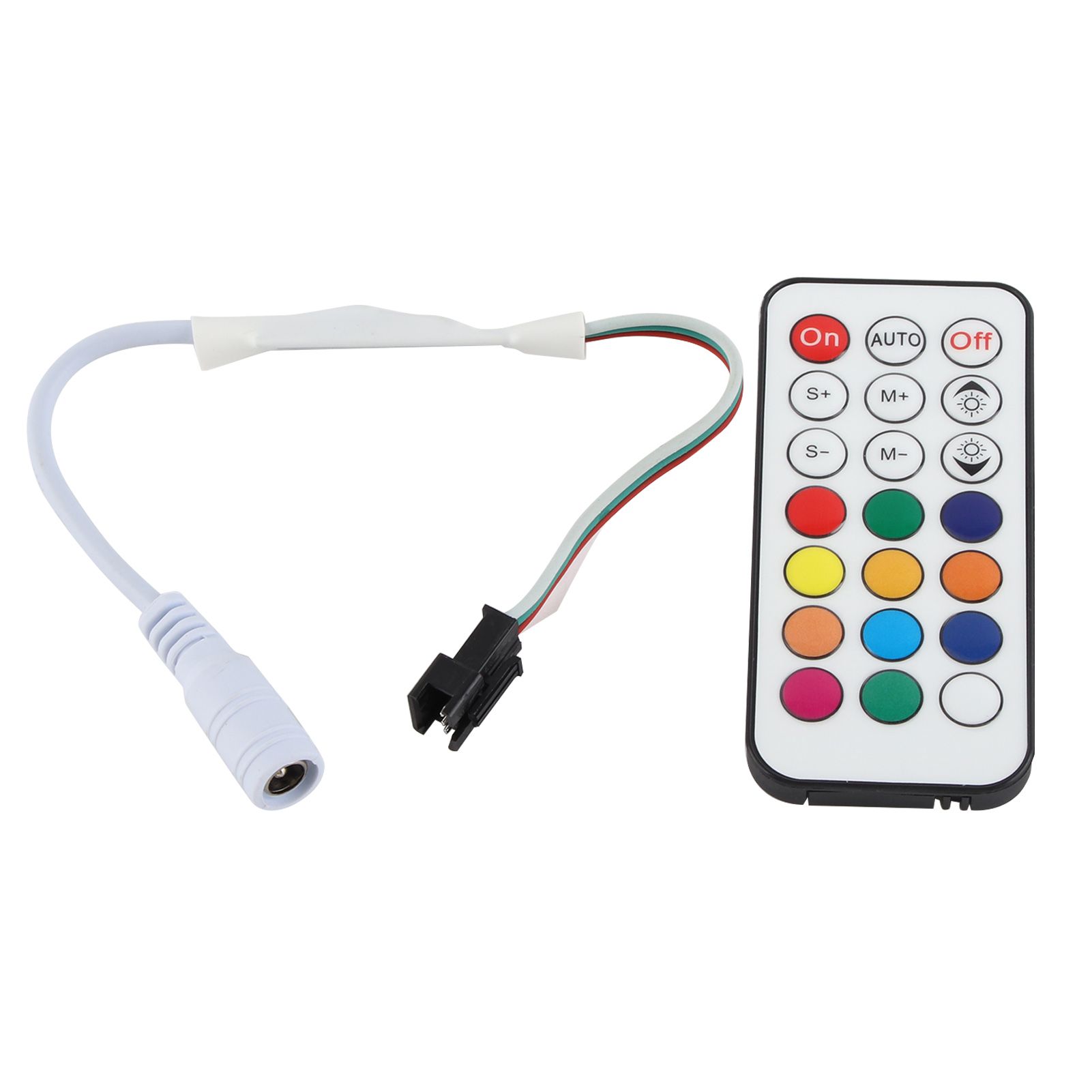 21 Keys RF Mini Wireless Remote Dimmer Controller WC2811 2812B Full Color Adjustable Brightness Effect RF LED Dimmer - Image 1