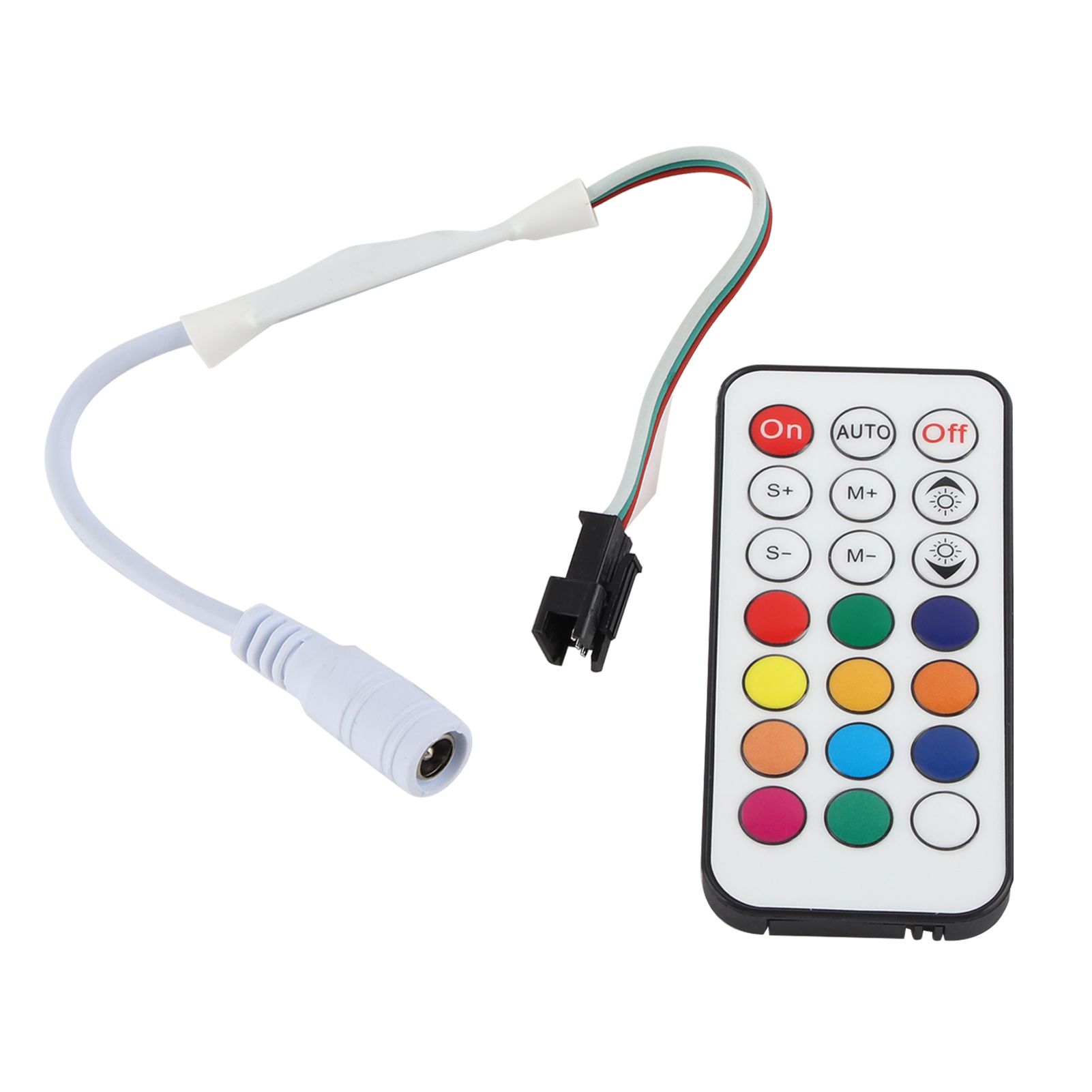 21 Keys RF Mini Wireless Remote Dimmer Controller WC2811 2812B Full Color Adjustable Brightness Effect RF LED Dimmer - Image 2