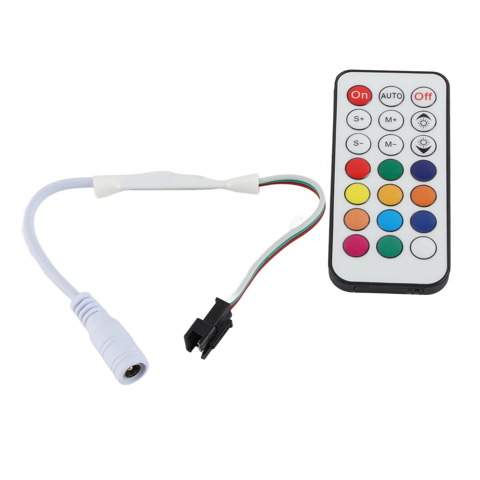 21 Keys RF Mini Wireless Remote Dimmer Controller WC2811 2812B Full Color Adjustable Brightness Effect RF LED Dimmer - Image 3