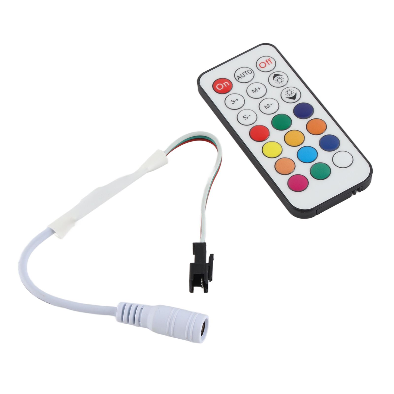 21 Keys RF Mini Wireless Remote Dimmer Controller WC2811 2812B Full Color Adjustable Brightness Effect RF LED Dimmer - Image 4